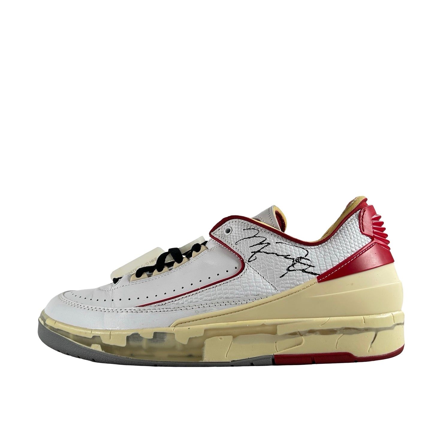 DJ4375 106 Jordan 2 Retro Low SP Off-White White Red [USED] - 10.5 M (Used4)