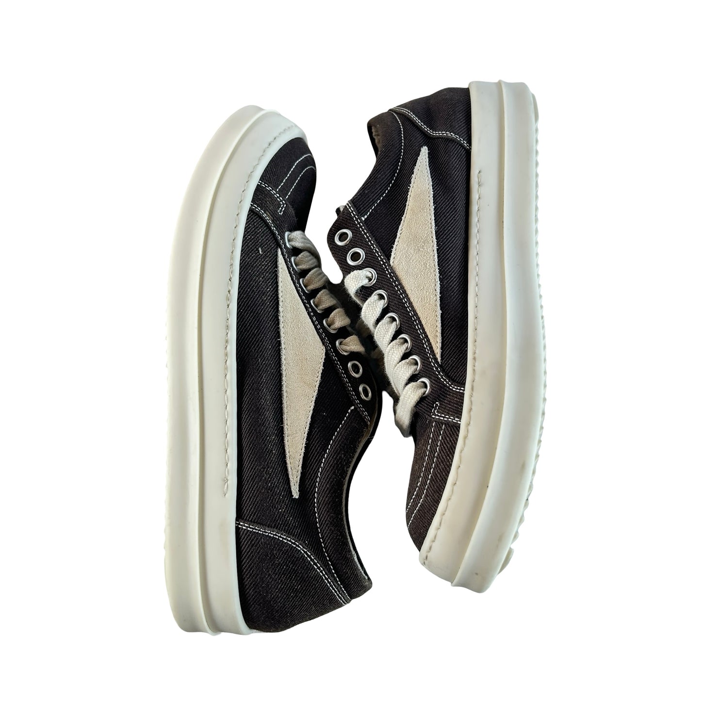 DU02E7803 DOLVS 73133 Rick Owens DRKSHDW Vintage Low Brown Milk [USED] - EU 40 (Used) (No Box)