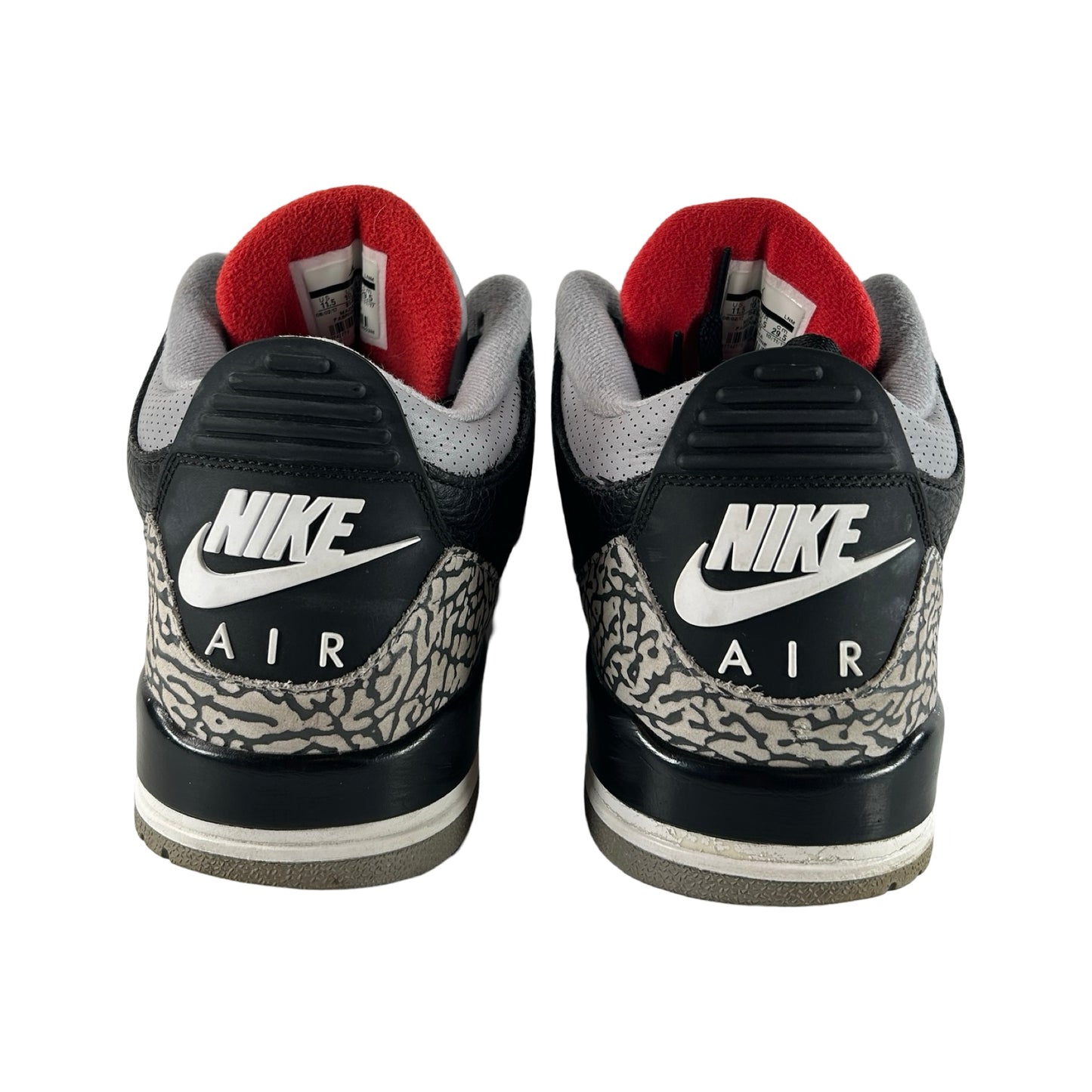 854262 001 Jordan 3 Black Cement 2018 [USED] - 11.5 M (Used7)