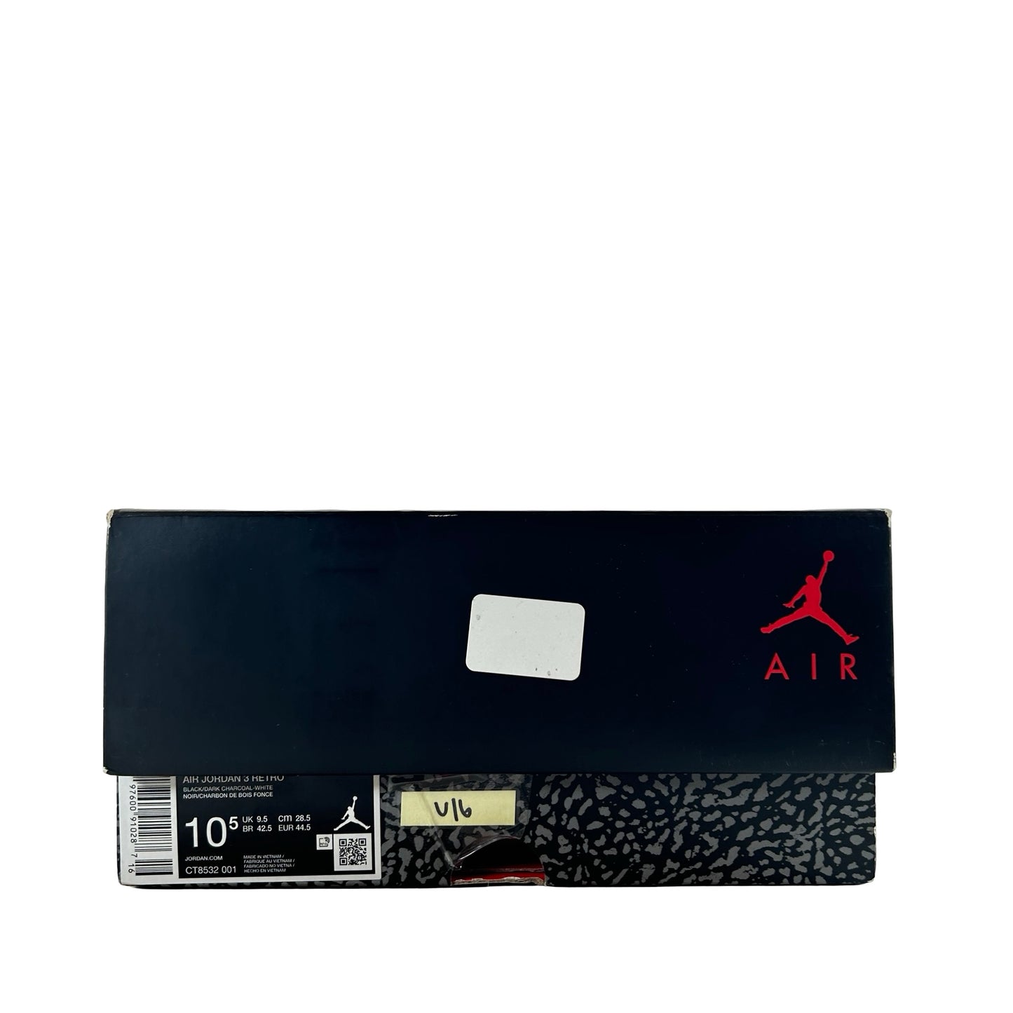 CT8532 001 Jordan 3 Retro Black Cat (2025) [USED] - 10.5 M (Used16)