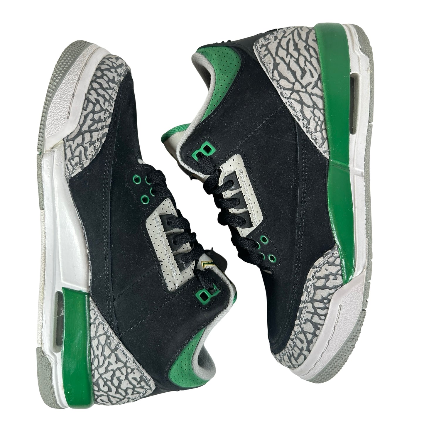 398614 030 Jordan 3 Retro Pine Green (GS) [USED] - 6 Y (Used) (No Box)