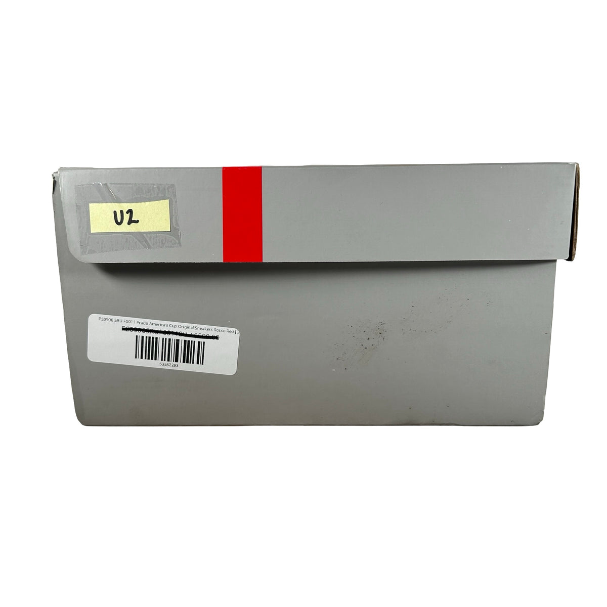 PS0906 5RU F0011 Prada America’s Cup Original Sneakers Rosso Red [USED] - PRADA 8 / US 9 M (Used2)
