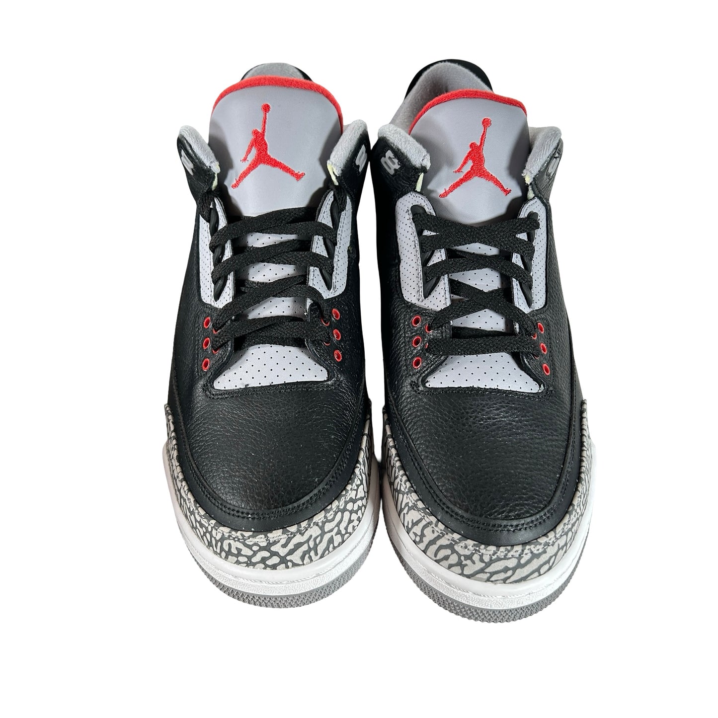 854262 001 Jordan 3 Black Cement 2018 [CONDITIONAL] - 12 M (Heel Tabs Yellowing2) (Replace Box)