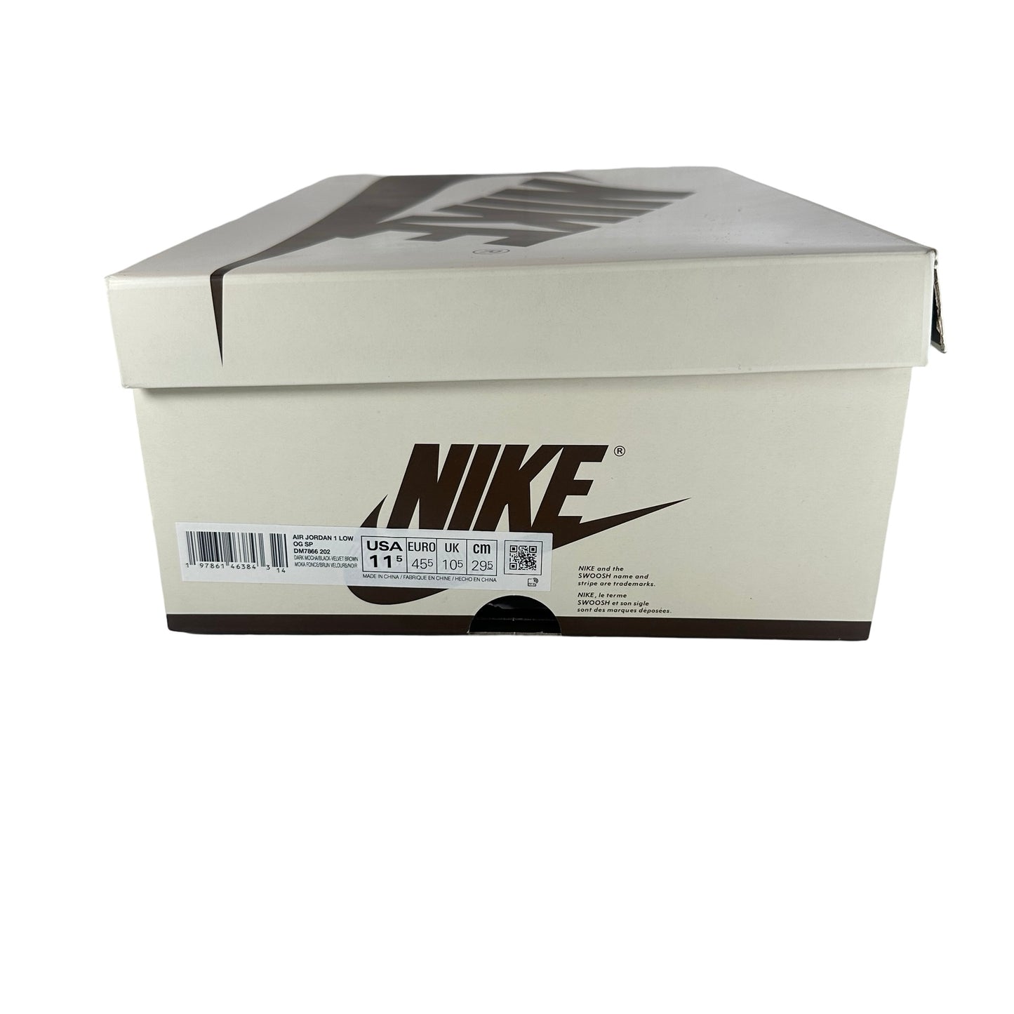 DM7866 202 Jordan 1 Retro Low OG SP Travis Scott Velvet Brown [USED] - 11.5 (Used)