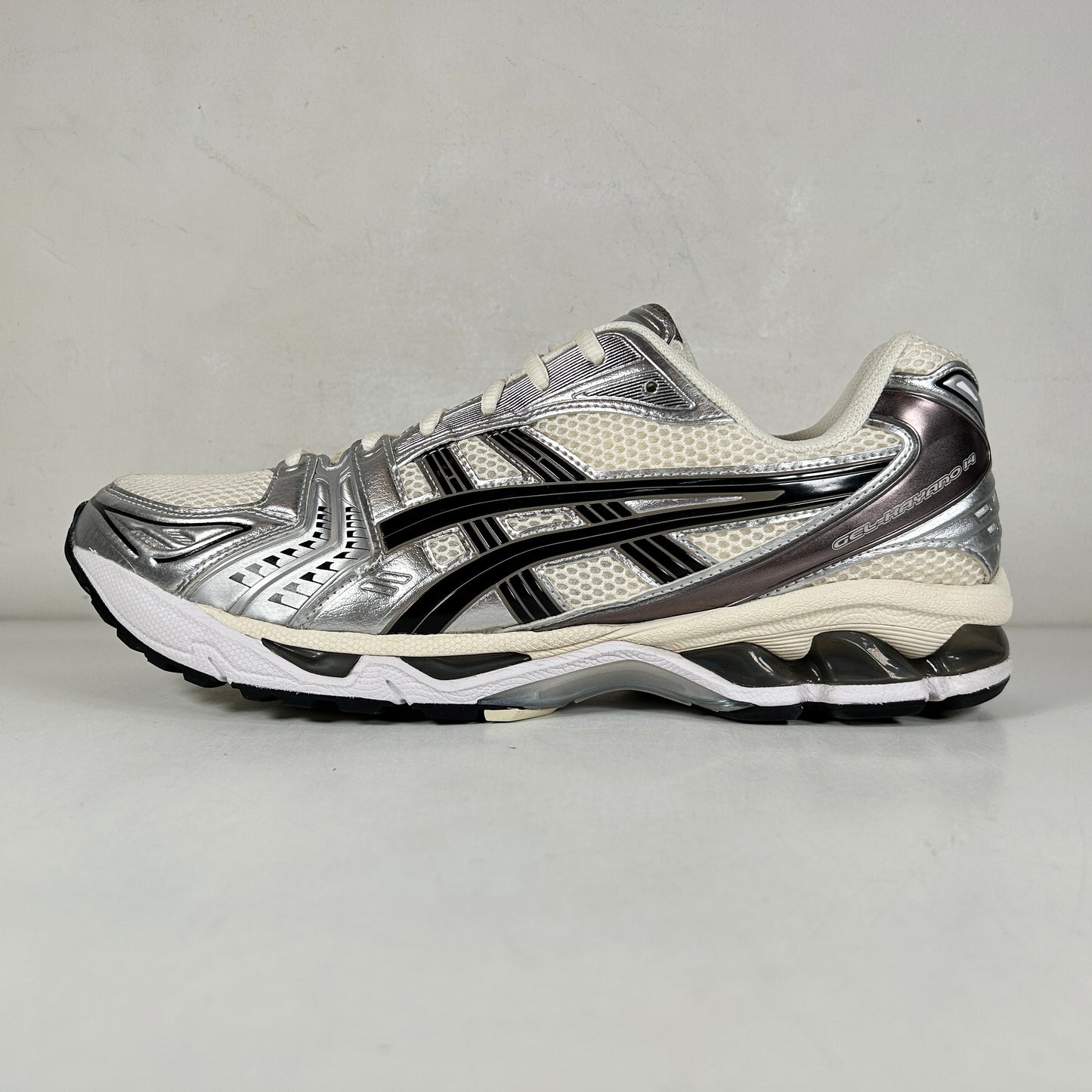 1201A019 108 ASICS Gel-Kayano 14 Cream Black Metallic Plum [USED] - 13 M (Used)