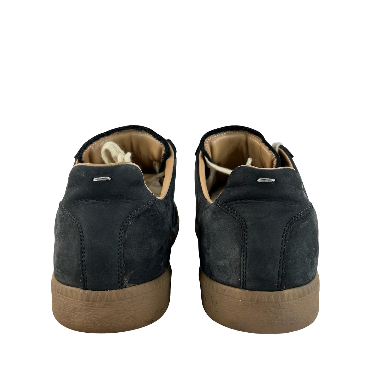 S57WS0240P1892963 Maison Margiela Paint Replica German Army Trainer (GAT) Black [USED] - 41 EU (Used)