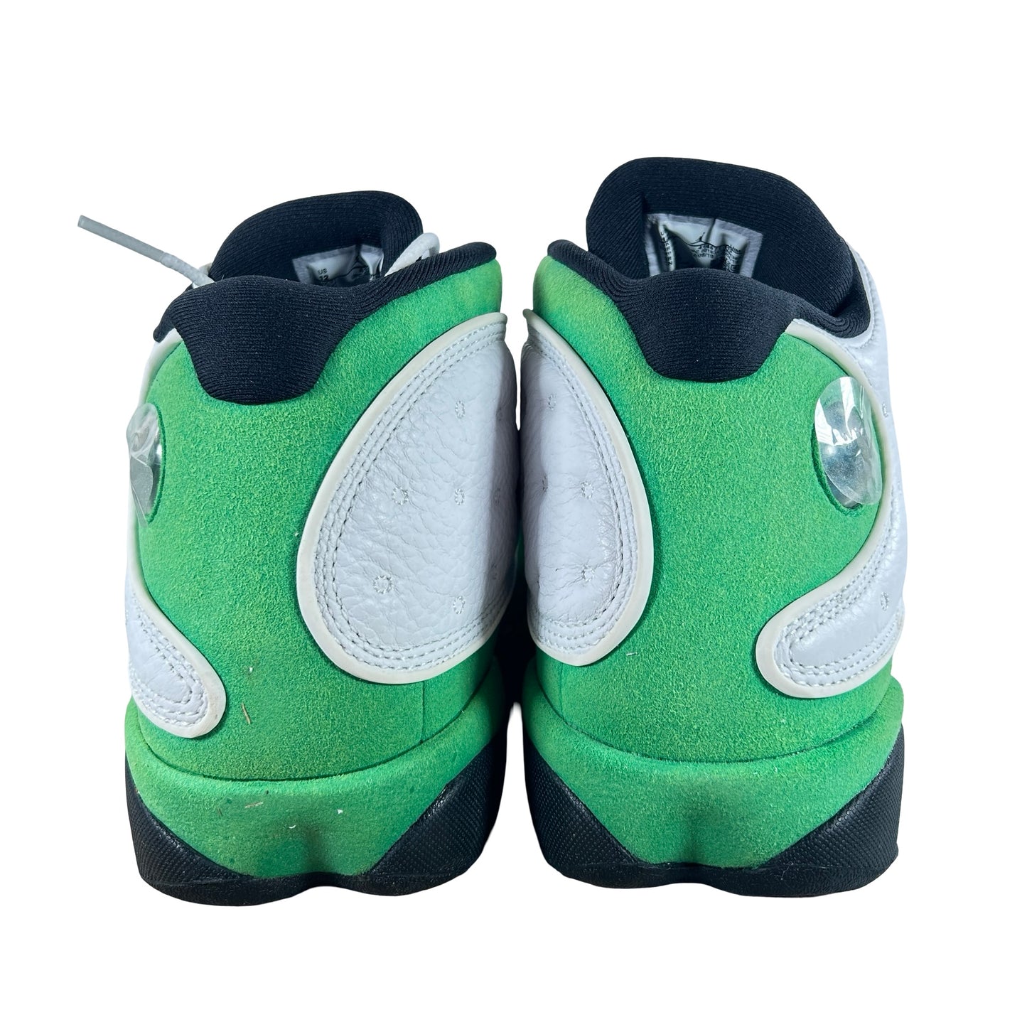 DB6537 113 Jordan 13 Retro White Lucky Green - 12 M (Yellowing)