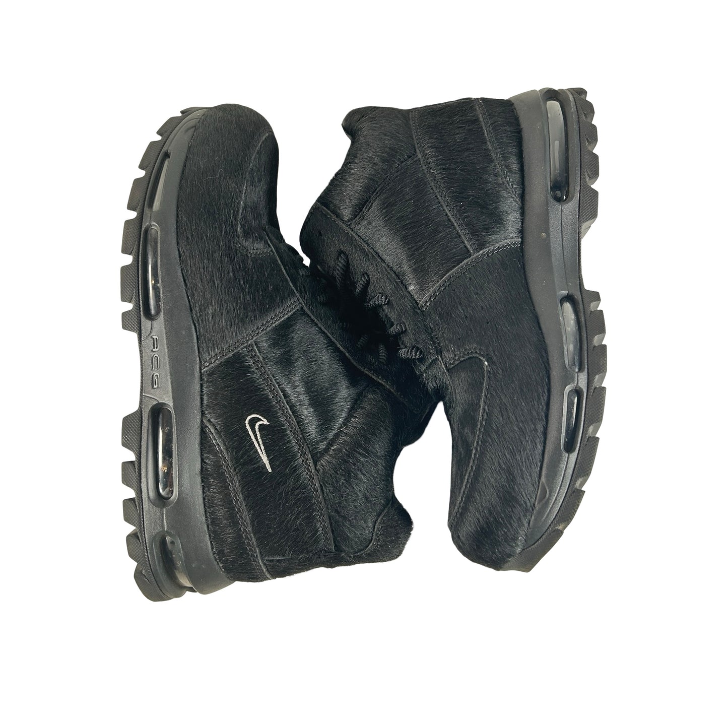IO4635 001 Nike Air Max Goadome Black Pony Hair [USED] - 9.5 M (Used) (No Box)