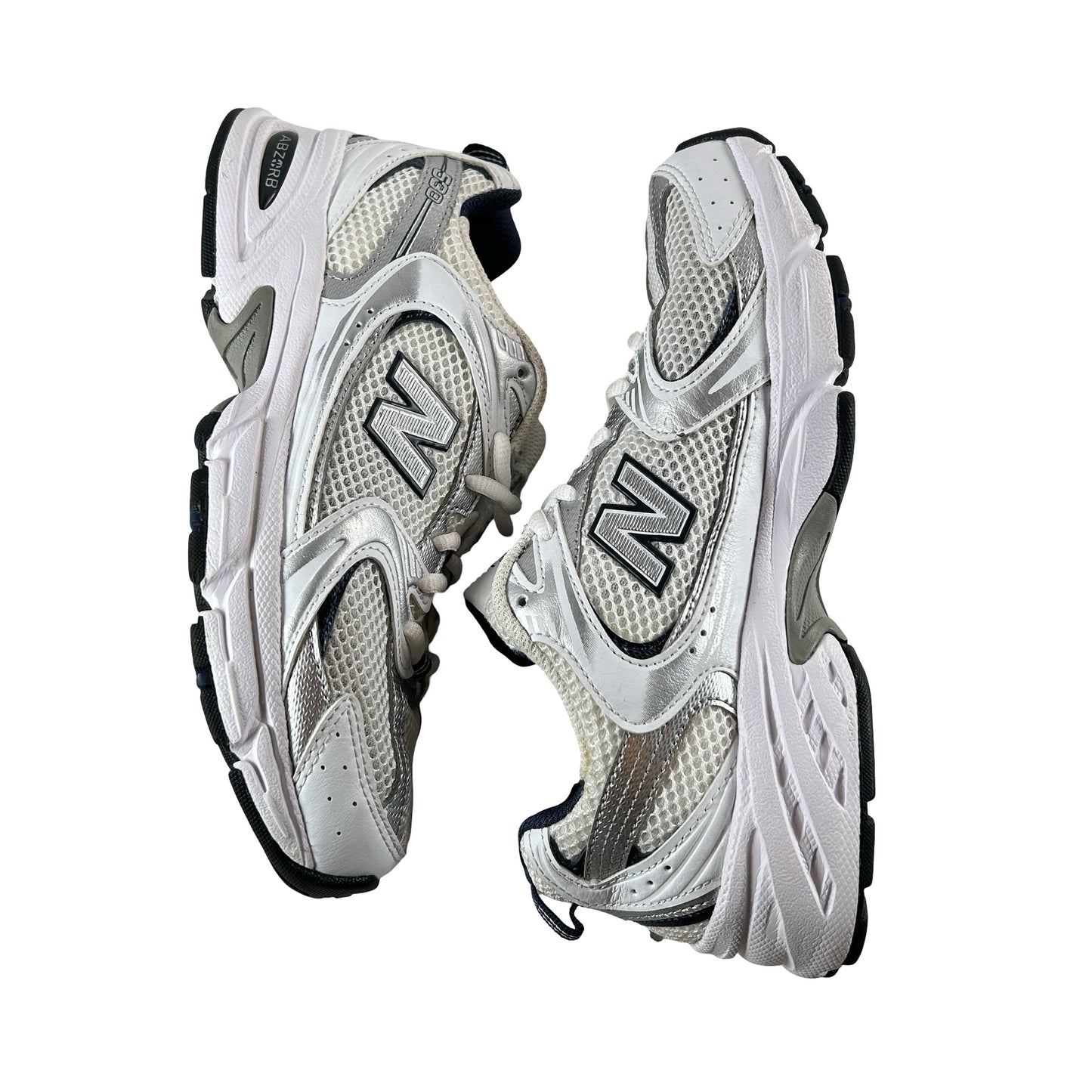 MR530SG New Balance 530 White Silver Navy [USED] - 4.5 M (Used)