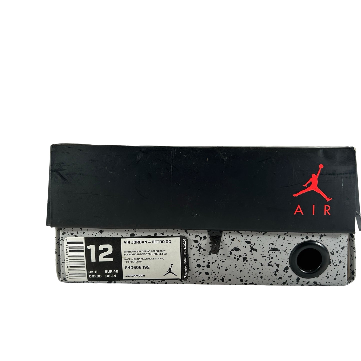 840606 192 Jordan 4 White Cement [USED] - 12 M (Used)