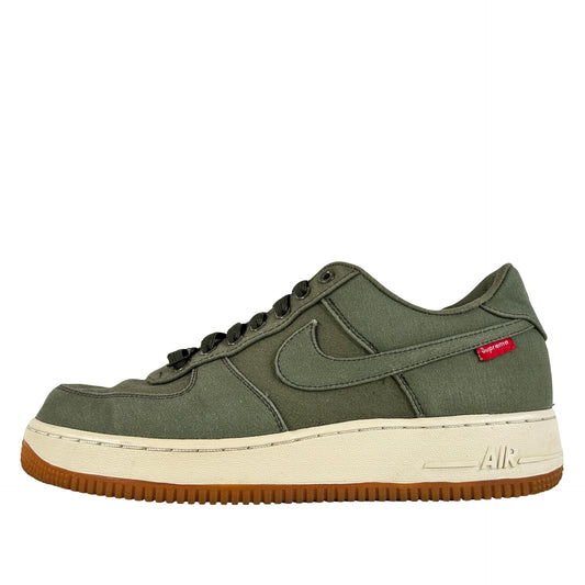 573488 300 Nike Air Force 1 Low Supreme Olive [USED] - 9 M (Used) (No Box)