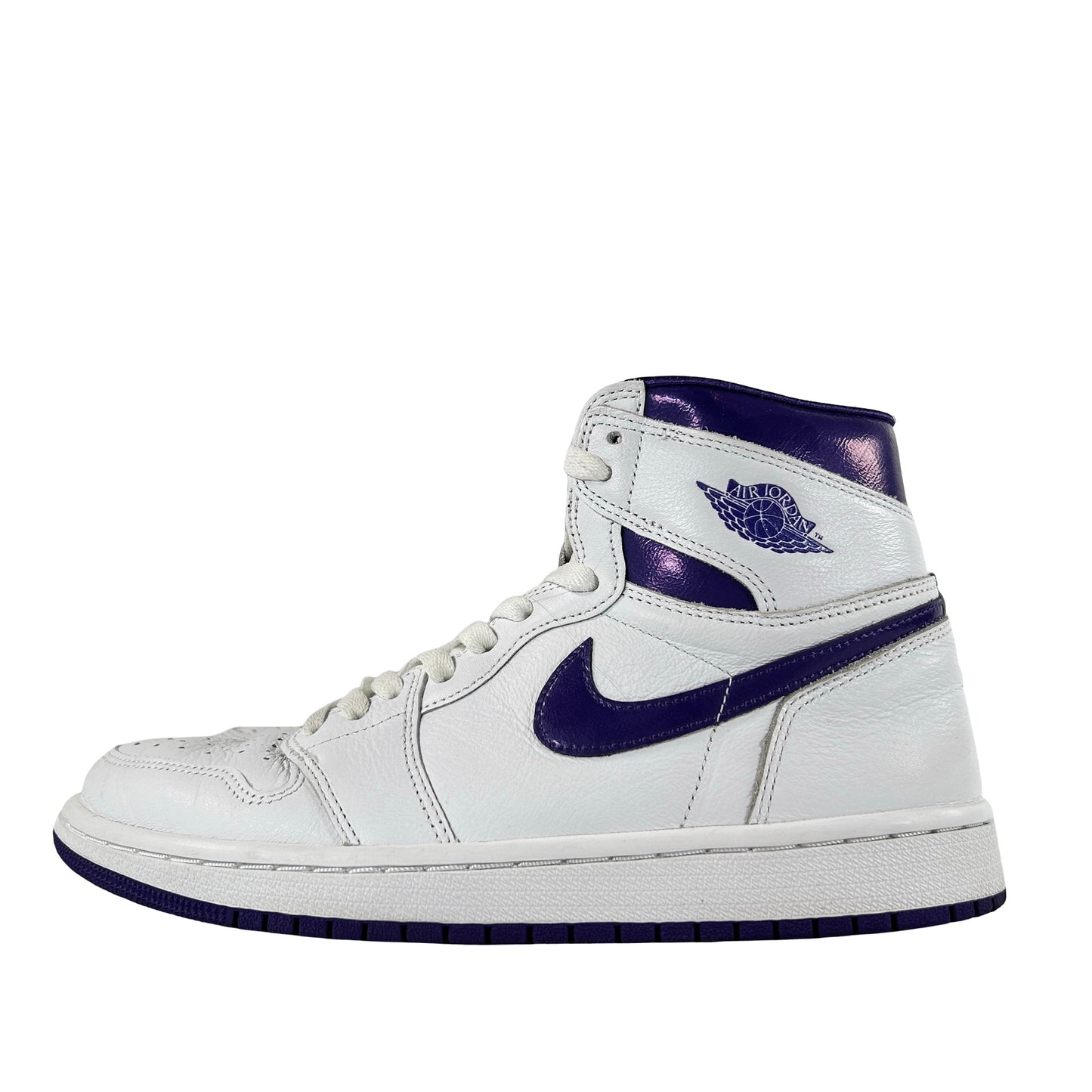 CD0461 151 Wmns Jordan 1 Retro High Court Purple [USED] - 8 W (Used)