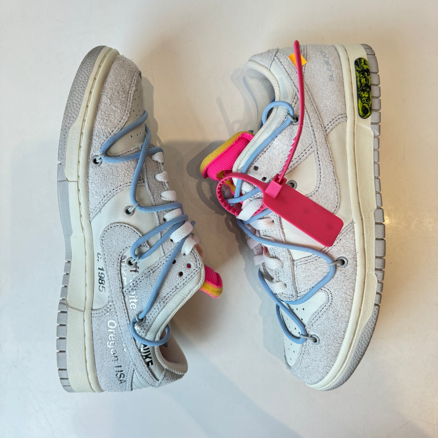 DJ0950 113 Nike Dunk Low Off-White Lot 38 [USED] - 9 M (Used) (No Box)