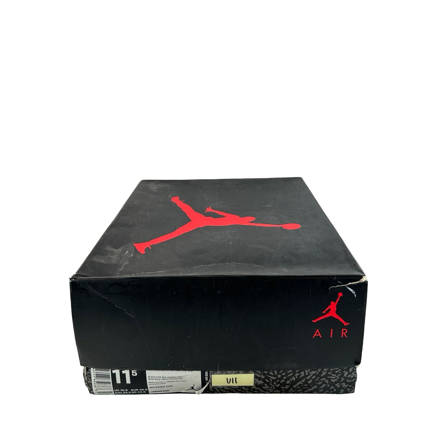 854262 001 Jordan 3 Black Cement 2018 [USED] - 11.5 M (Used11)