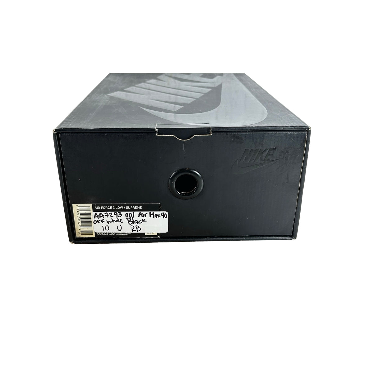 AA7293 001 Air Max 90 Off-White Black [USED] - 10 M (Used) (Replace Box)