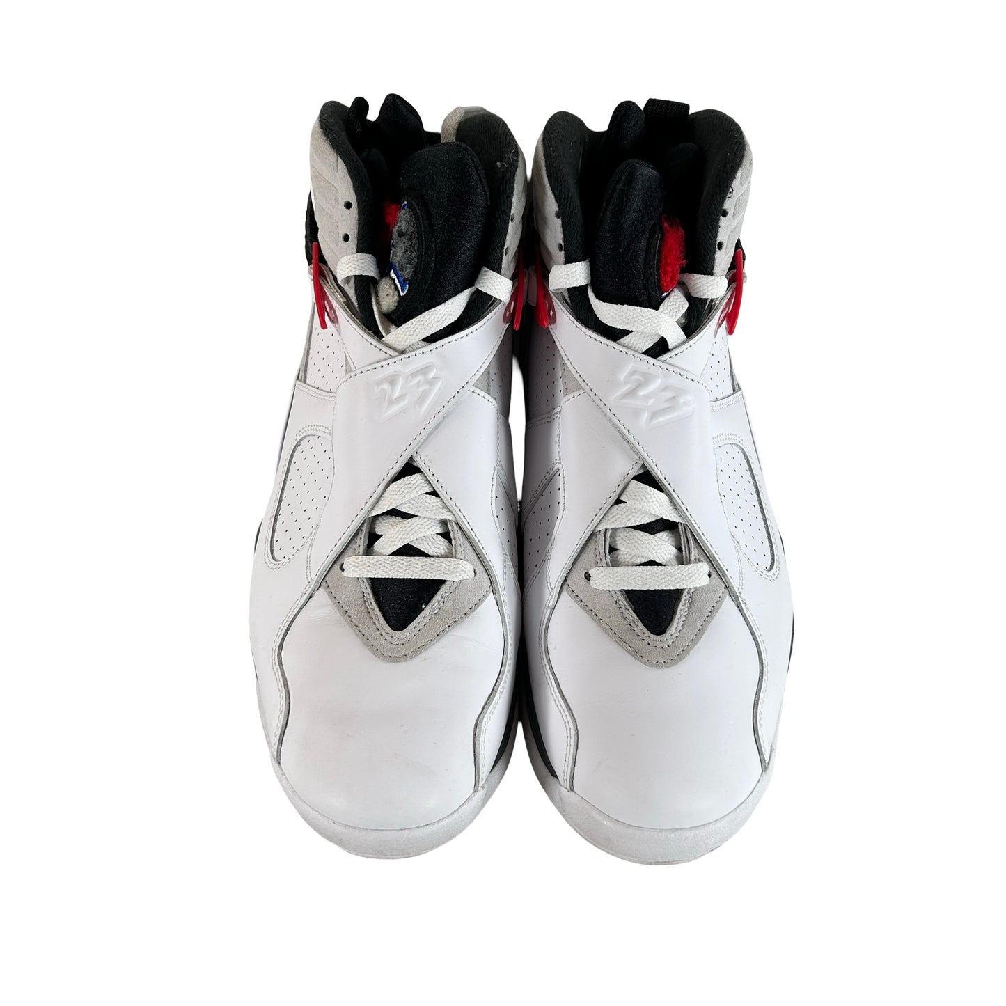 305381 100 Jordan 8 Retro White True Red (2025) [USED] - 11 M (Used) (No Box)
