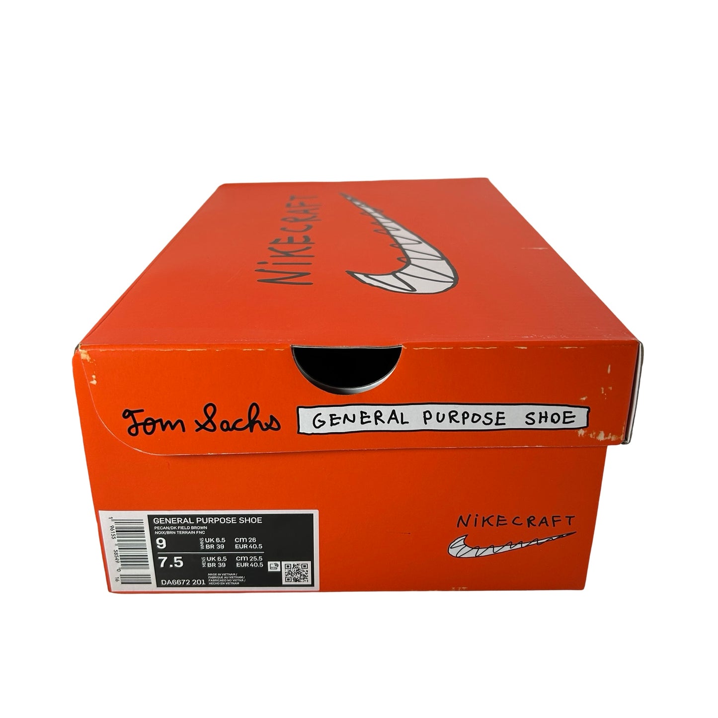 DA6672 201 NikeCraft General Purpose Shoe Tom Sachs Field Brown [USED] - 9 W / 7.5 M (Used)