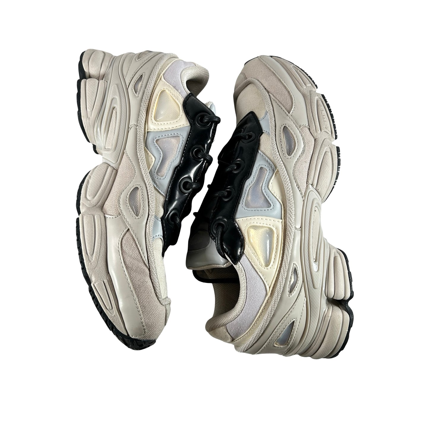 B22537 adidas Ozweego 3 Raf Simons Cream White Core Black [USED] - 9 M (Used)
