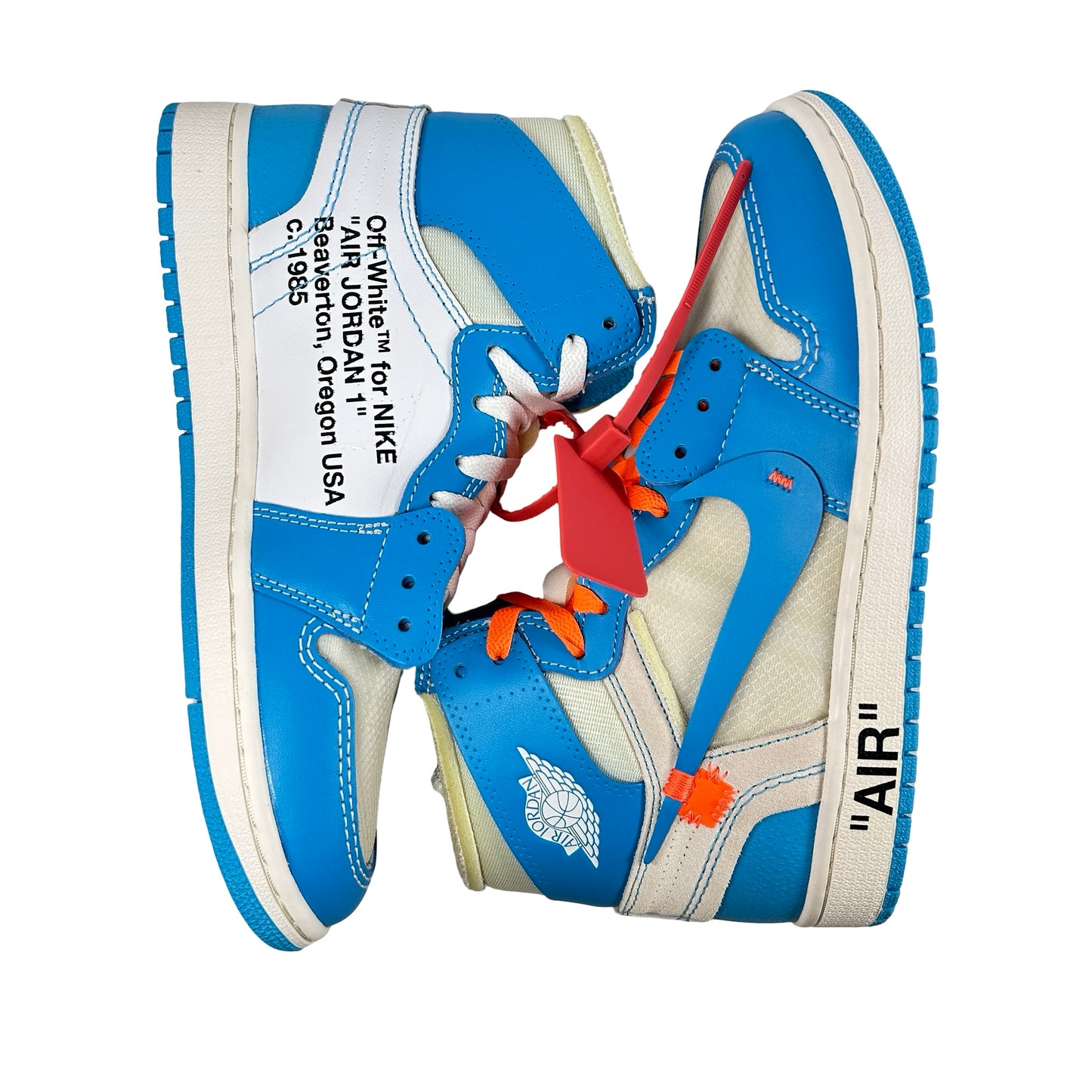 AQ0818 148 Jordan 1 Retro High Off-White UNC [CONDITIONAL] - 7.5 M (Yellowing)