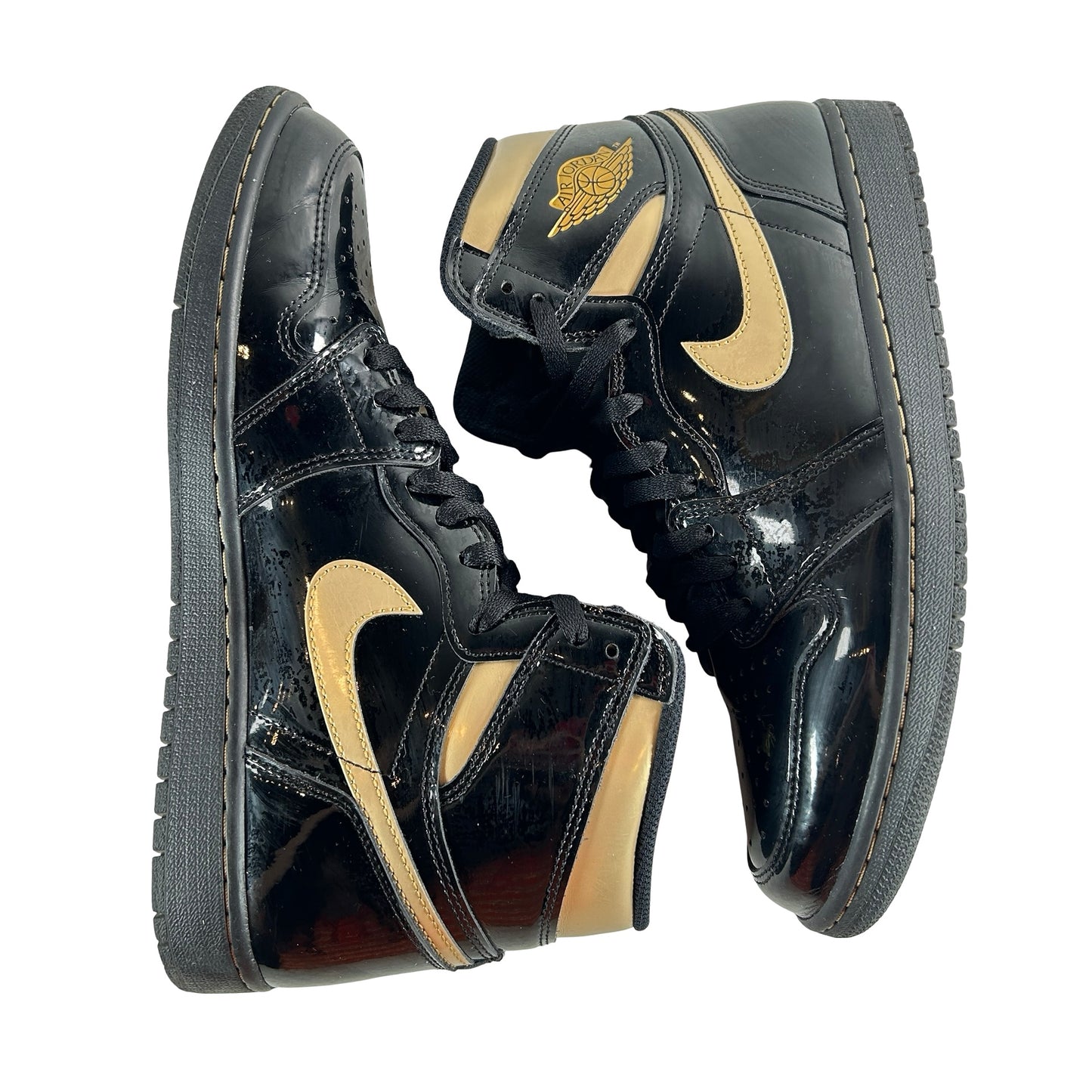 555088 032 Jordan 1 Black/Gold [USED] - 10.5 M (Used3)