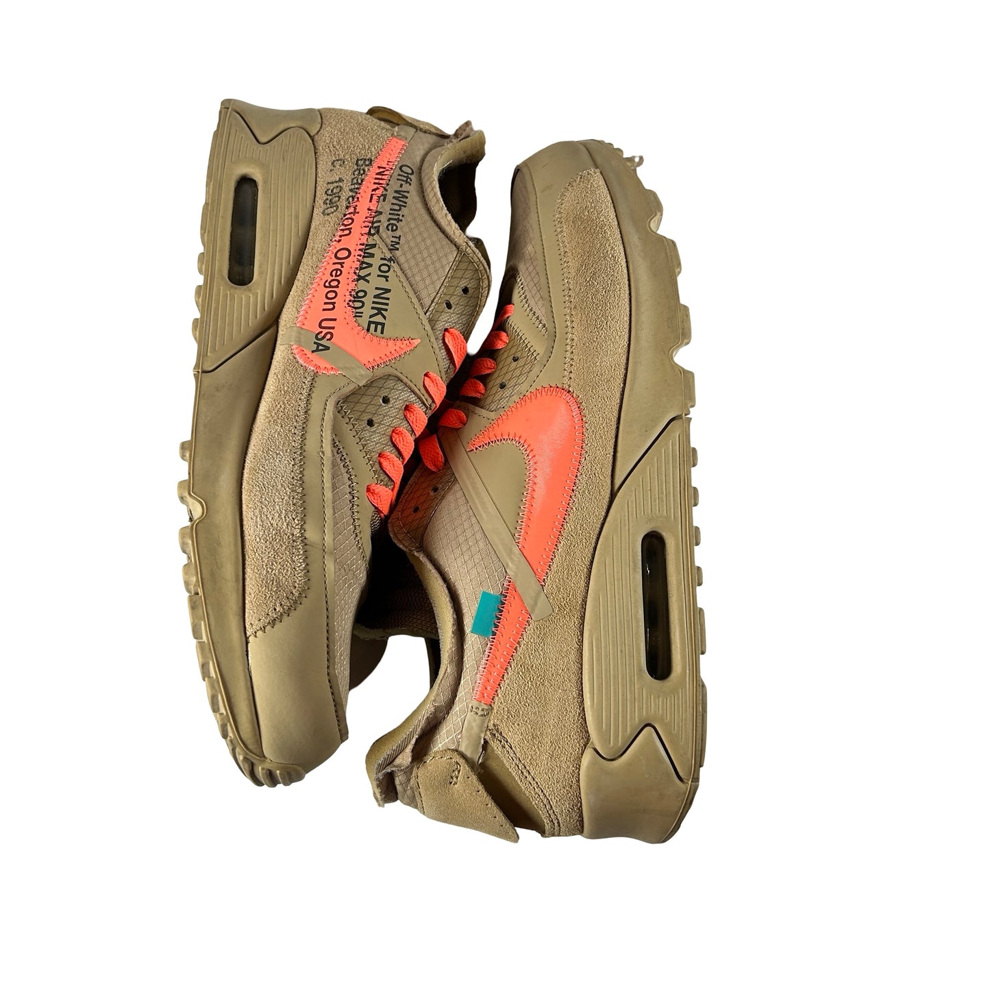 AA7293 200 Nike Air Max 90 Off-White Desert Ore [USED] - 12 M (Used) (No Box)