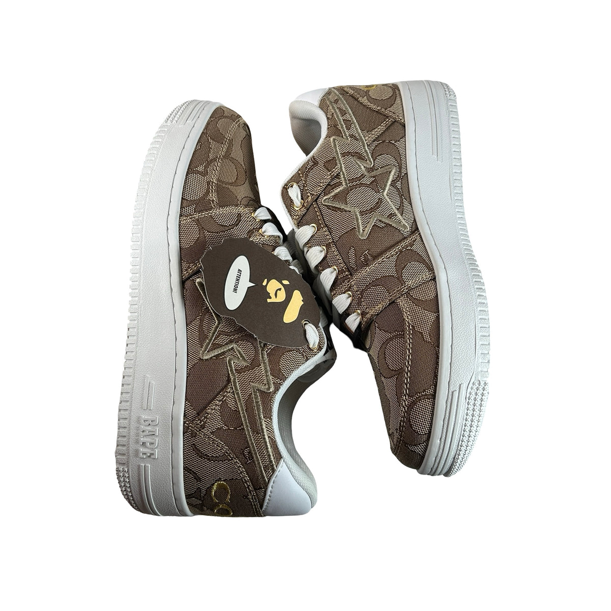 IG23191901 A Bathing Ape Bape Sta Low Coach Beige - 8.5 M [NO INSOLES]