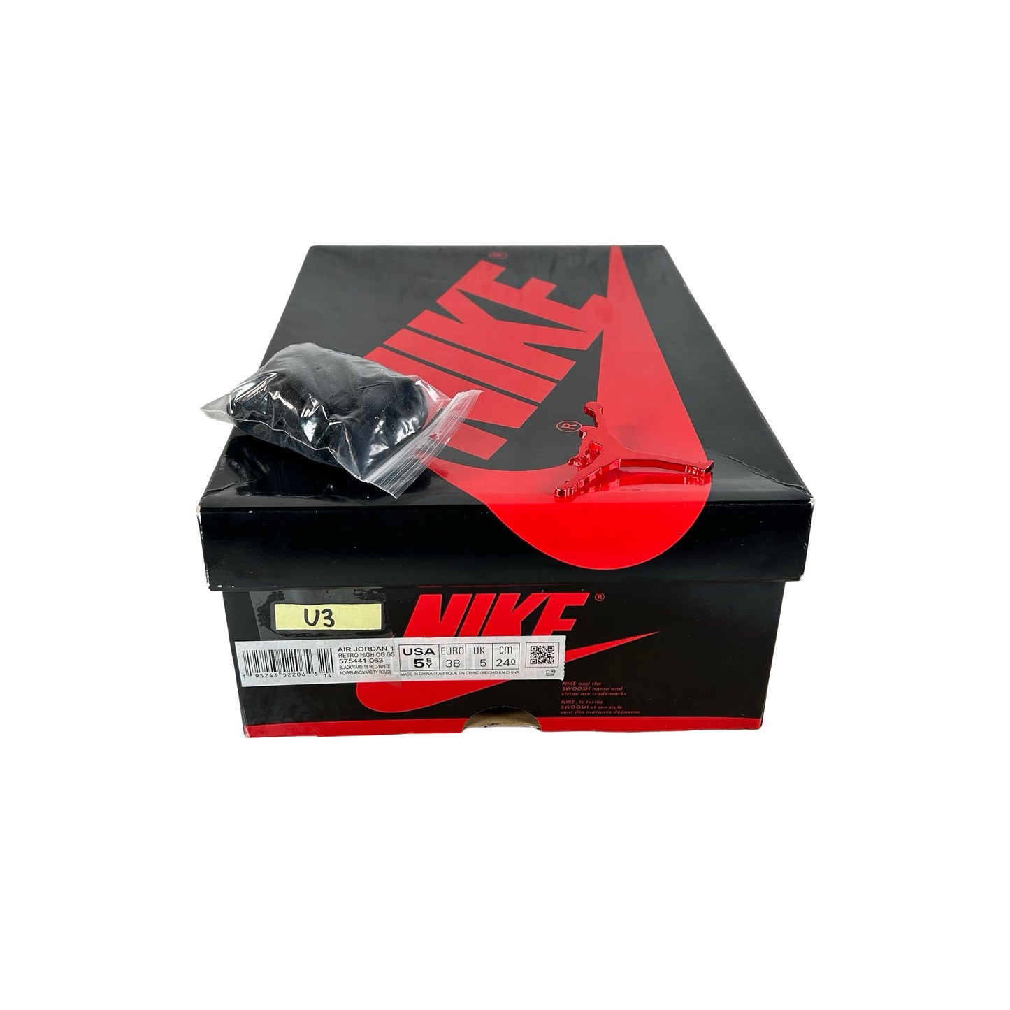 575441 063 Jordan 1 Retro High OG Patent Bred (GS) [USED] - 5.5 Y (Used3)