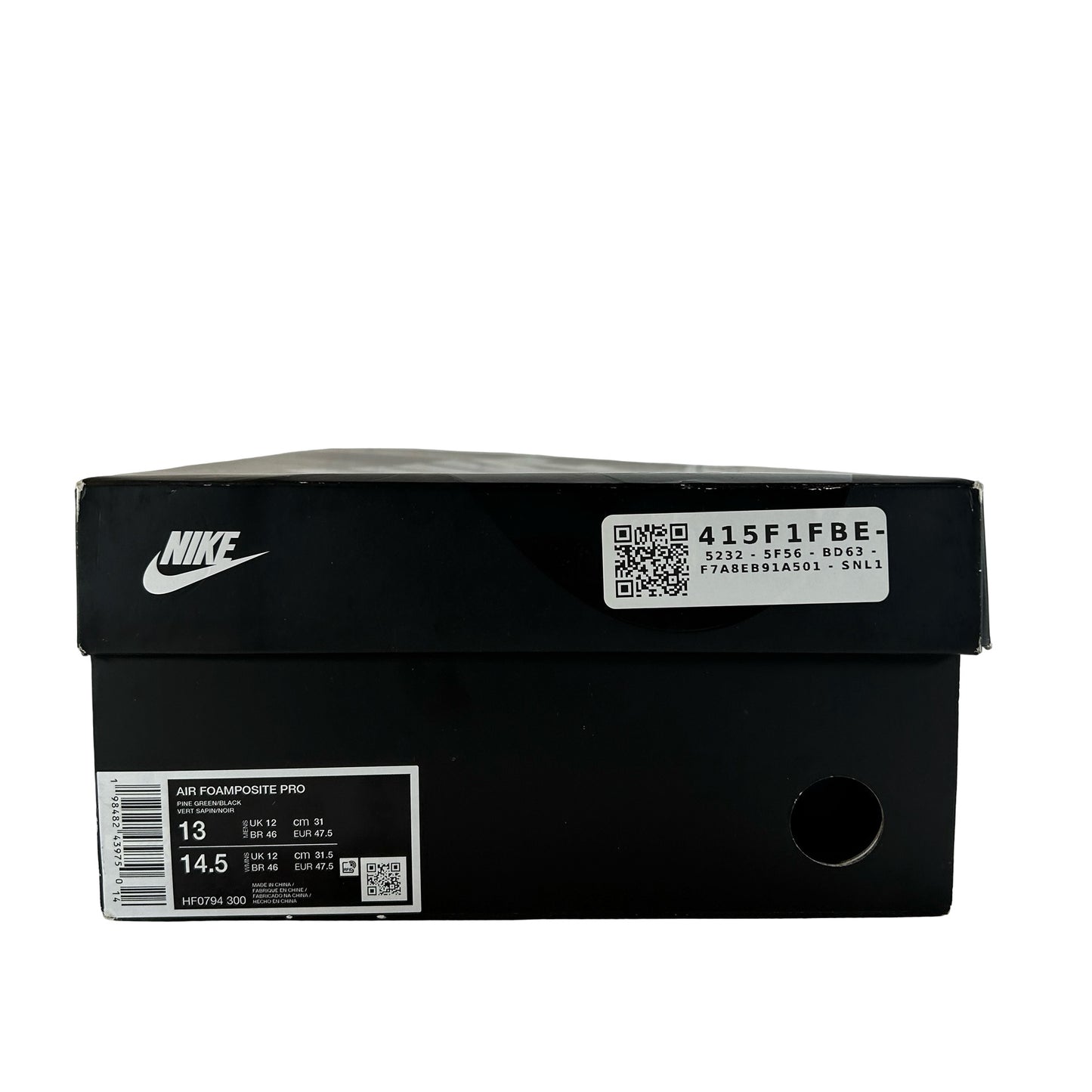 HF0794 300 Nike Air Foamposite Pro Pine Green (2025) [USED] - 13 M (Used)