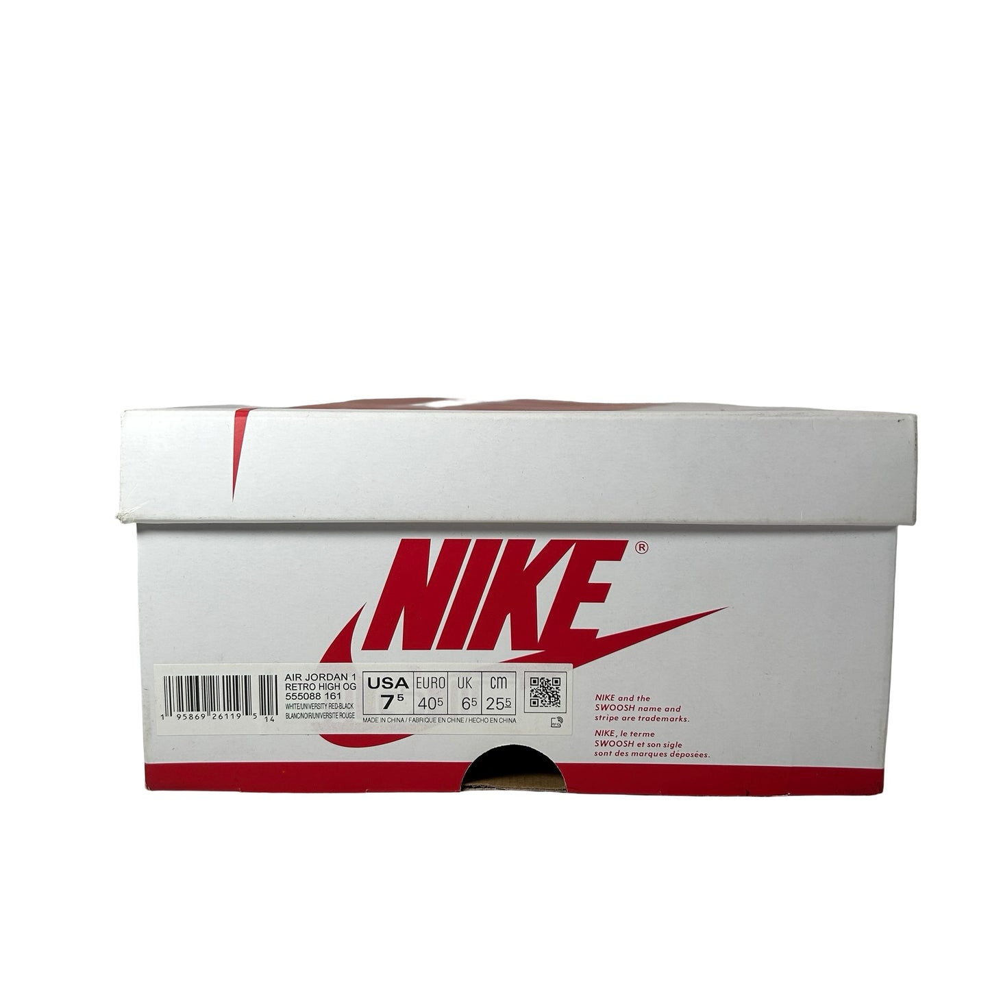 555088 161 Jordan 1 Retro High OG Heritage [USED] - 7.5 M (Used)