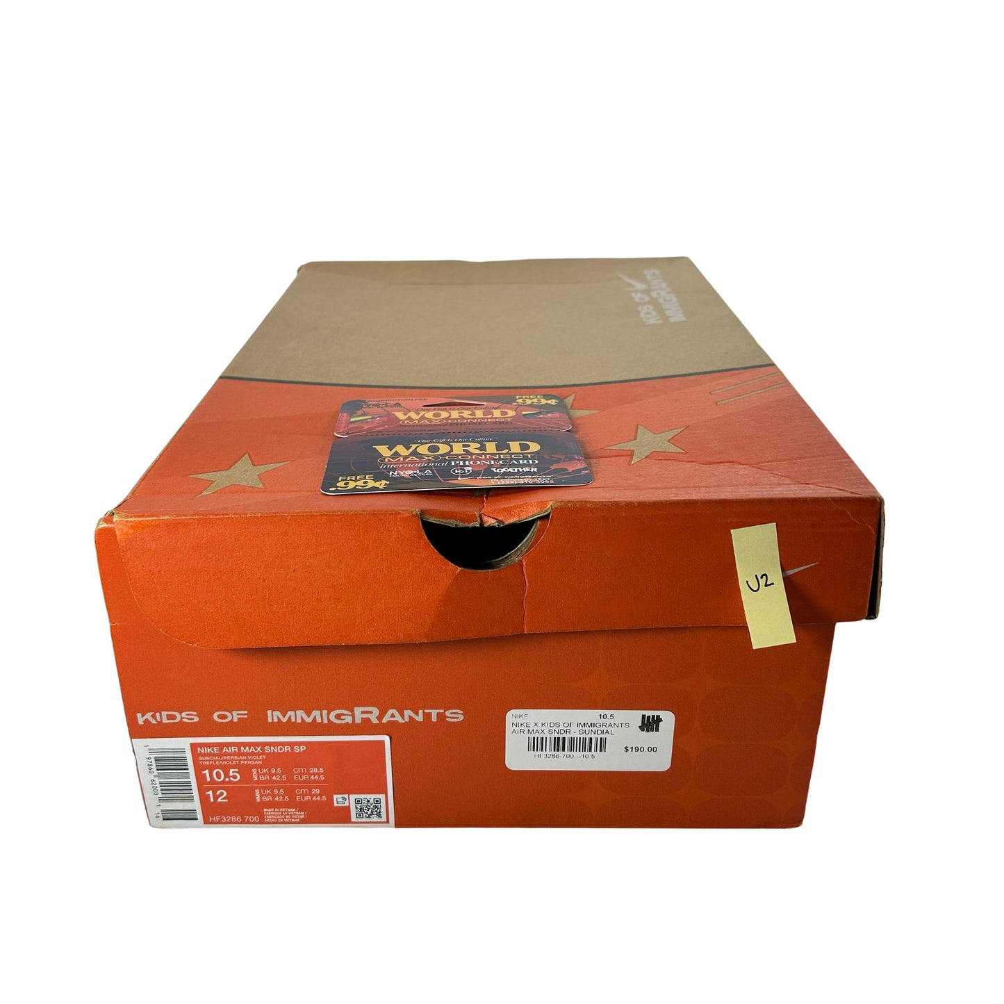 HF3286 700 Nike Air Max Sunder SP Kids of Immigrants Sunrise [USED] - 10.5 M (Used2)