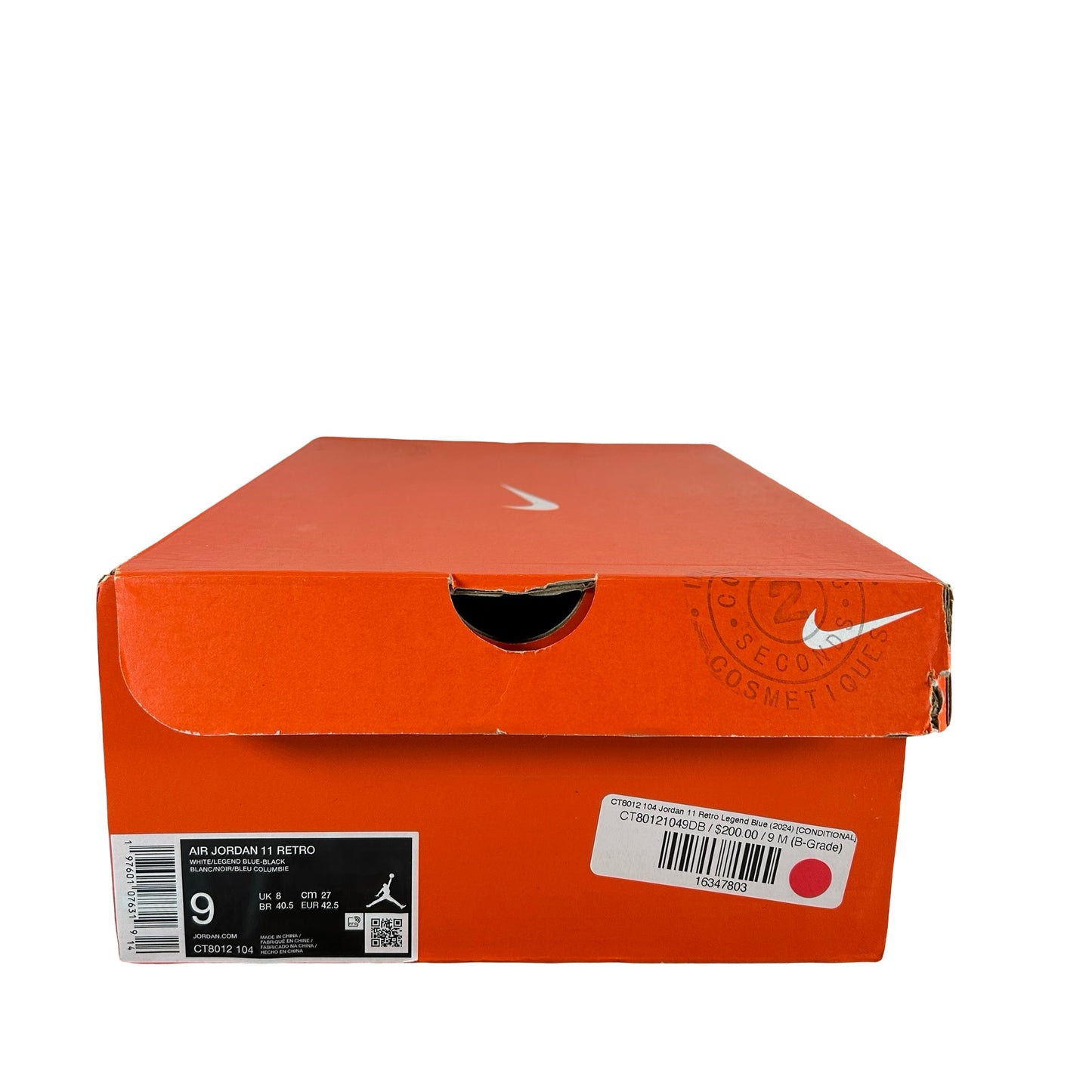 CT8012 104 Jordan 11 Retro Legend Blue (2024) [CONDITIONAL] - 9 M (B Grade)