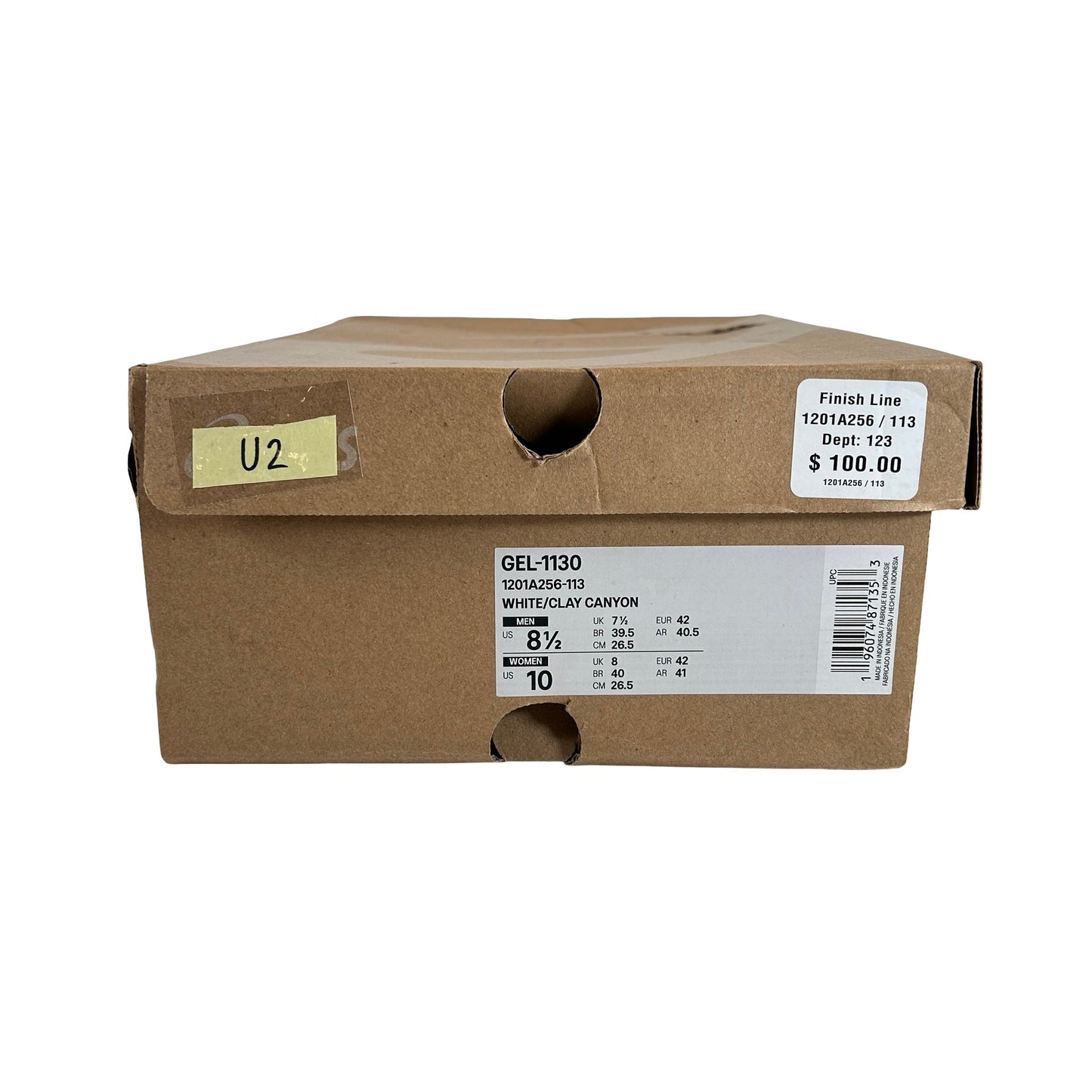 1201A256 113 ASICS Gel-1130 Cañón Arcilla Blanca