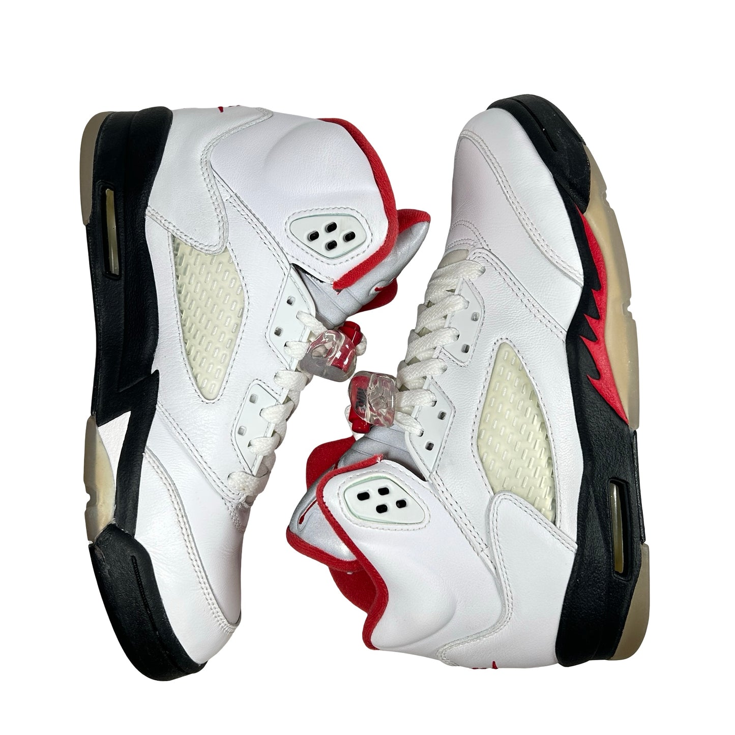 440888 102 Jordan 5 Retro Fire Rojo Plata Lengua (2020) (GS)