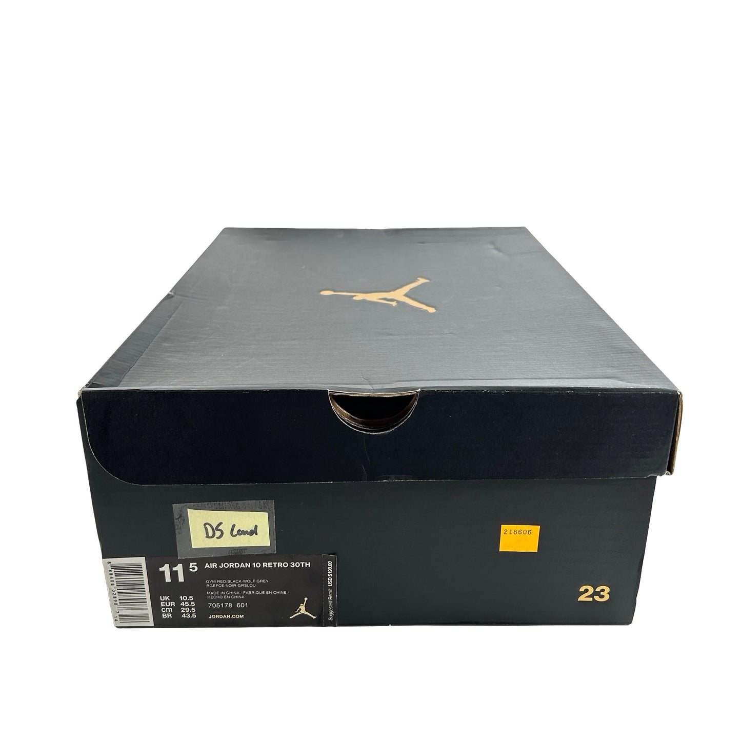 705178 601 Jordan 10 Retro Bulls Over Broadway [CONDITIONAL] - 11.5 M (Glue stain inner left shoe)