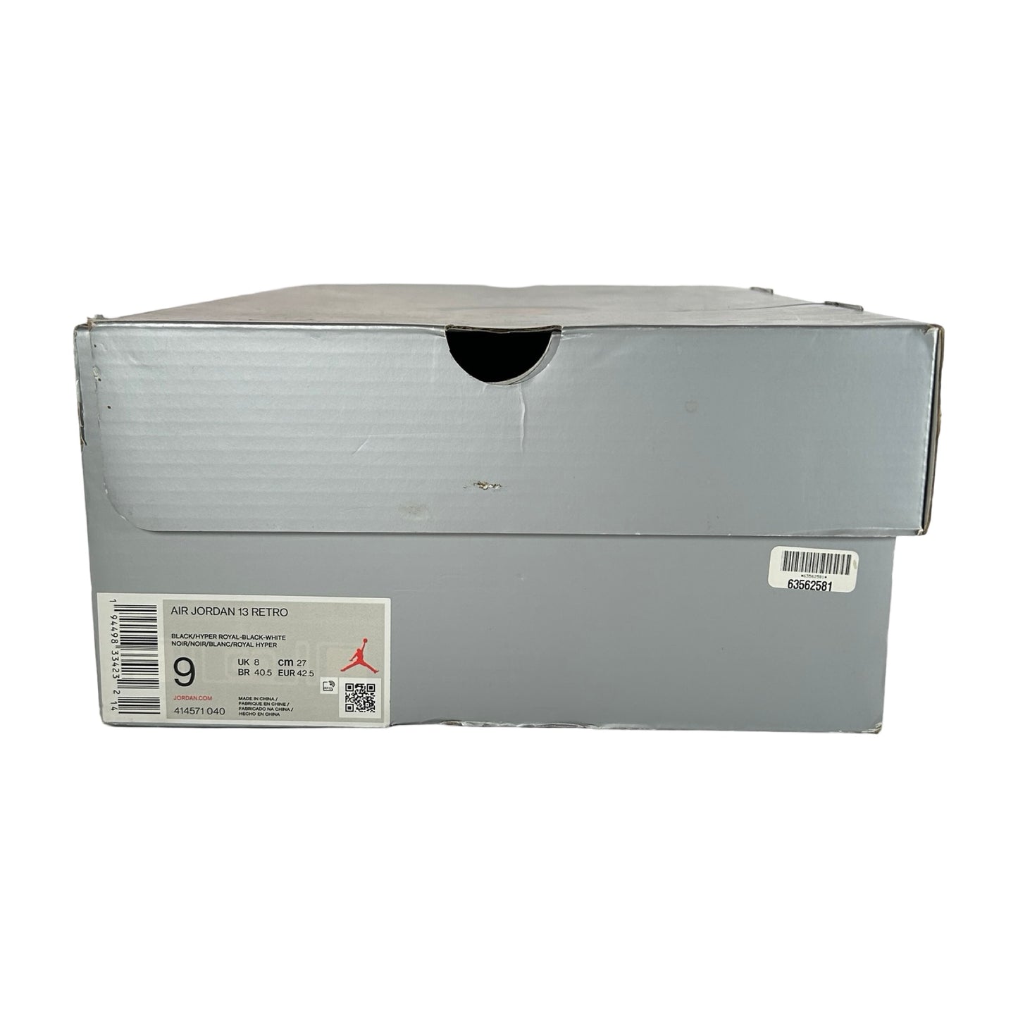 414571 040 Jordan 13 Retro Black Hyper Royal [USED] - 9 M (Used)