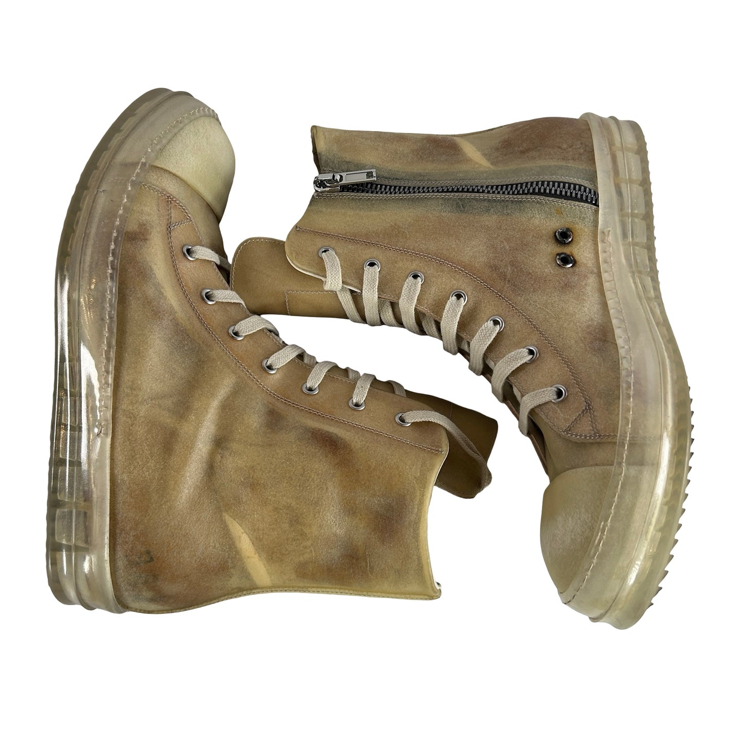 RU01C4890 LCT 211010 Rick Owens EDFU High Natural Transparent [USED] - EU 44 (Used)