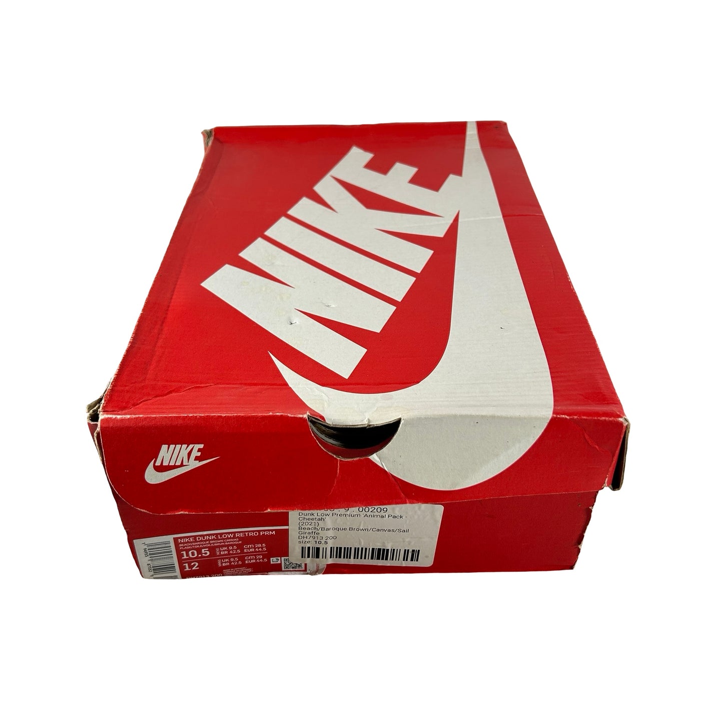 DH7913 200 Nike Dunk Low Retro PRM Animal Pack Giraffe [USED] - 10.5 M (Used)