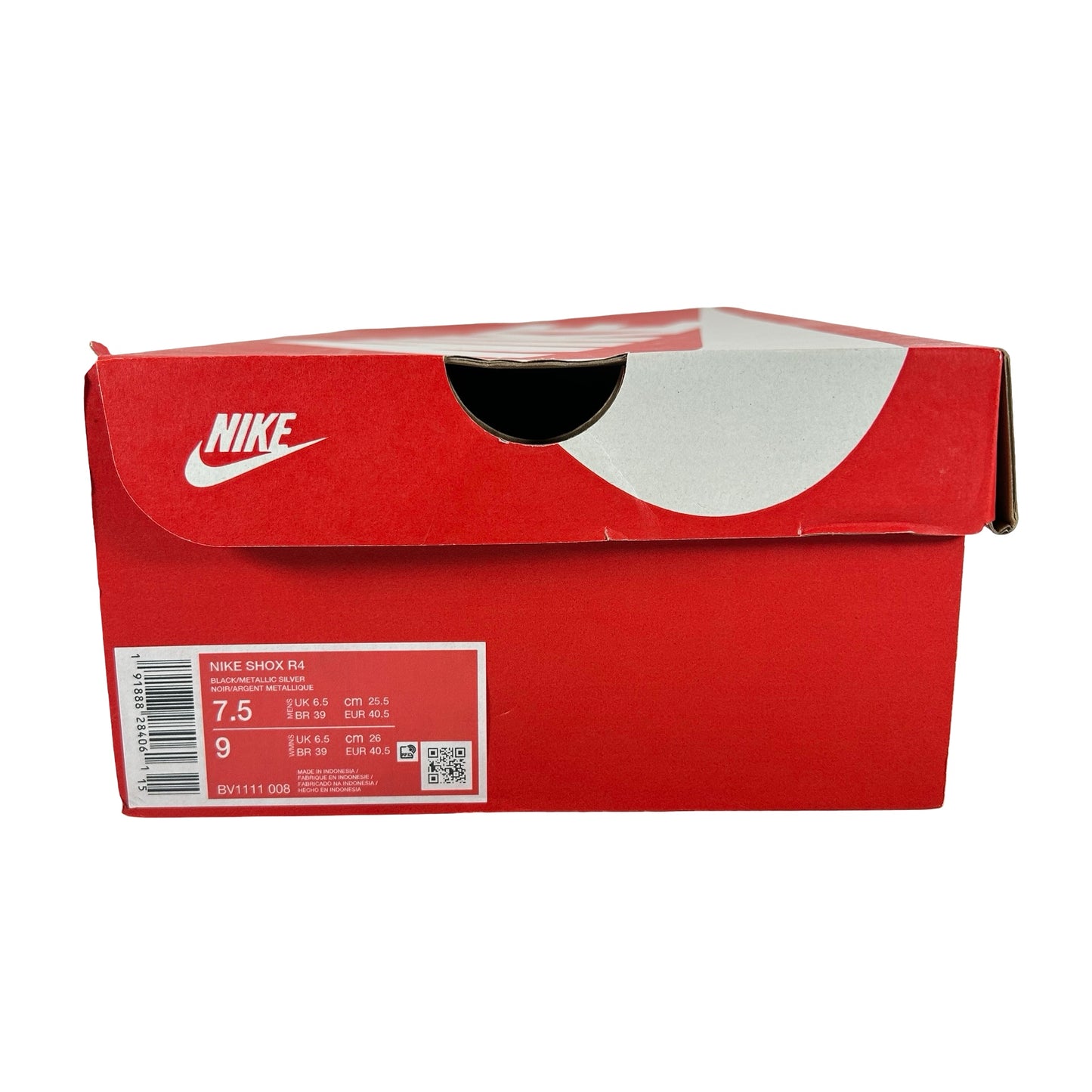 BV1111 008 Nike Shox R4 Black Metallic Silver (2018/2024) [USED] - 7.5 M (Used)