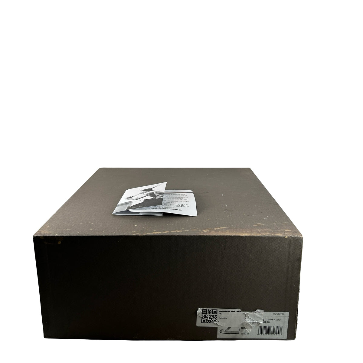 Rick Owens Temple Jumbolace Geobasket Sneakers Pearl Milk [USED] - EU 42 (Used)