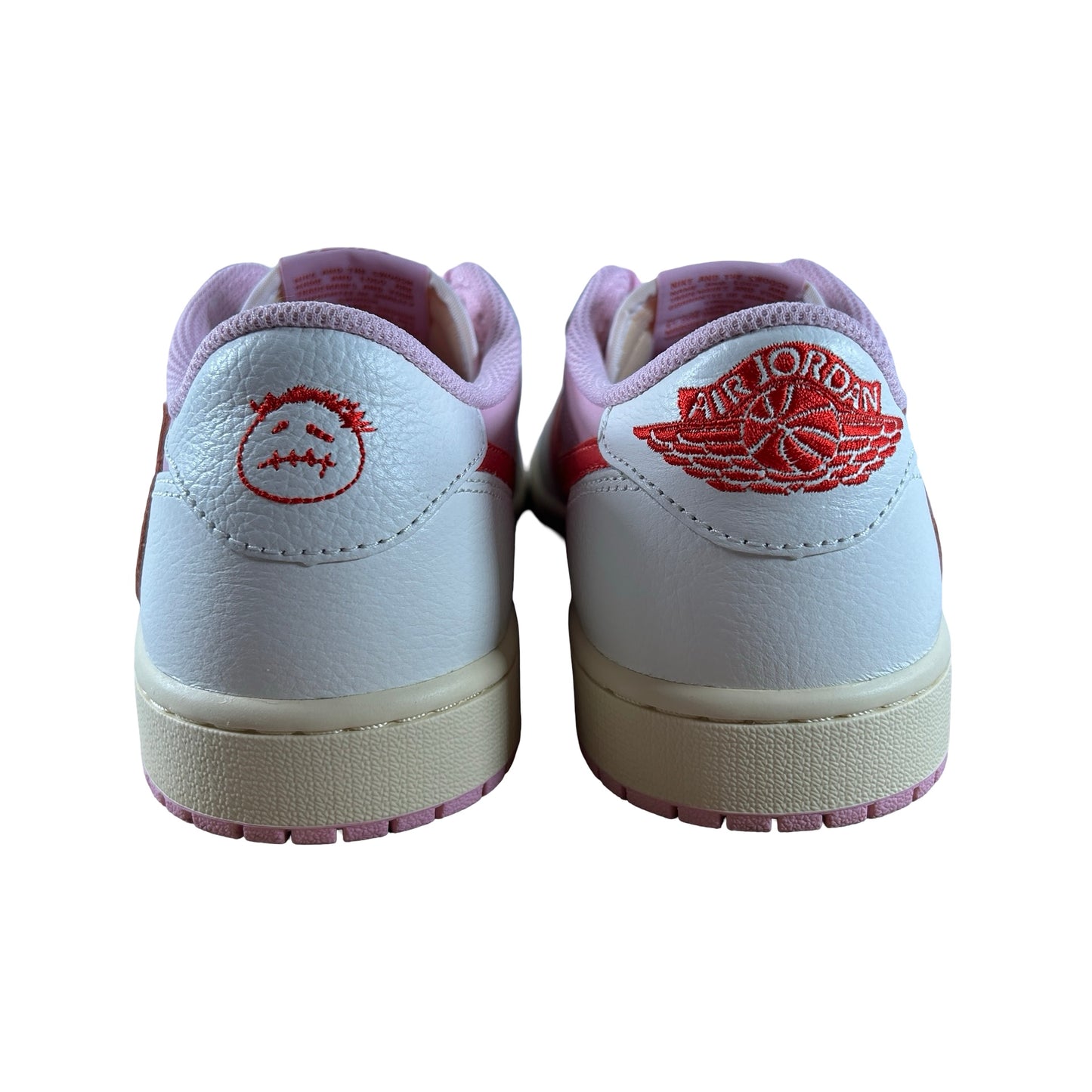 IQ7604 101 Jordan 1 Retro Low OG SP Travis Scott Sail Tropical Pink [USED] - 9 M (Used)