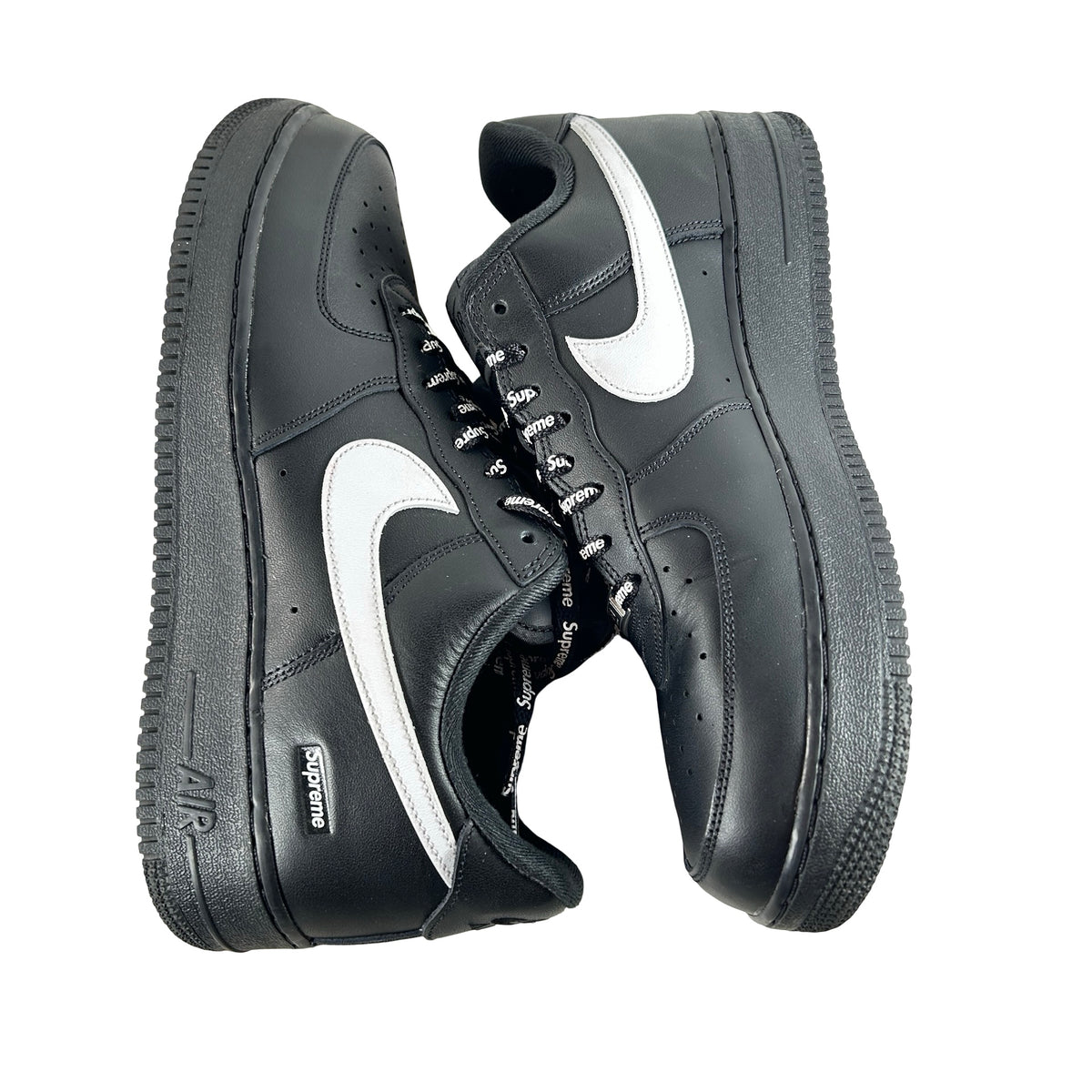 CU9225 002 Nike Air Force 1 Low Supreme Black White [USED] - 12 M (Used3)