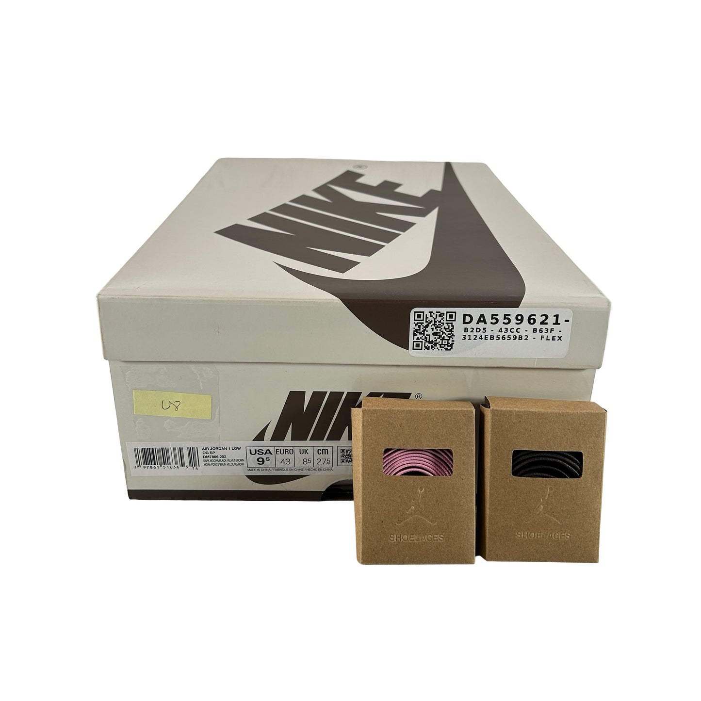 DM7866 202 Jordan 1 Retro Low OG SP Travis Scott Velvet Brown [USED] - 9.5 (Used8)
