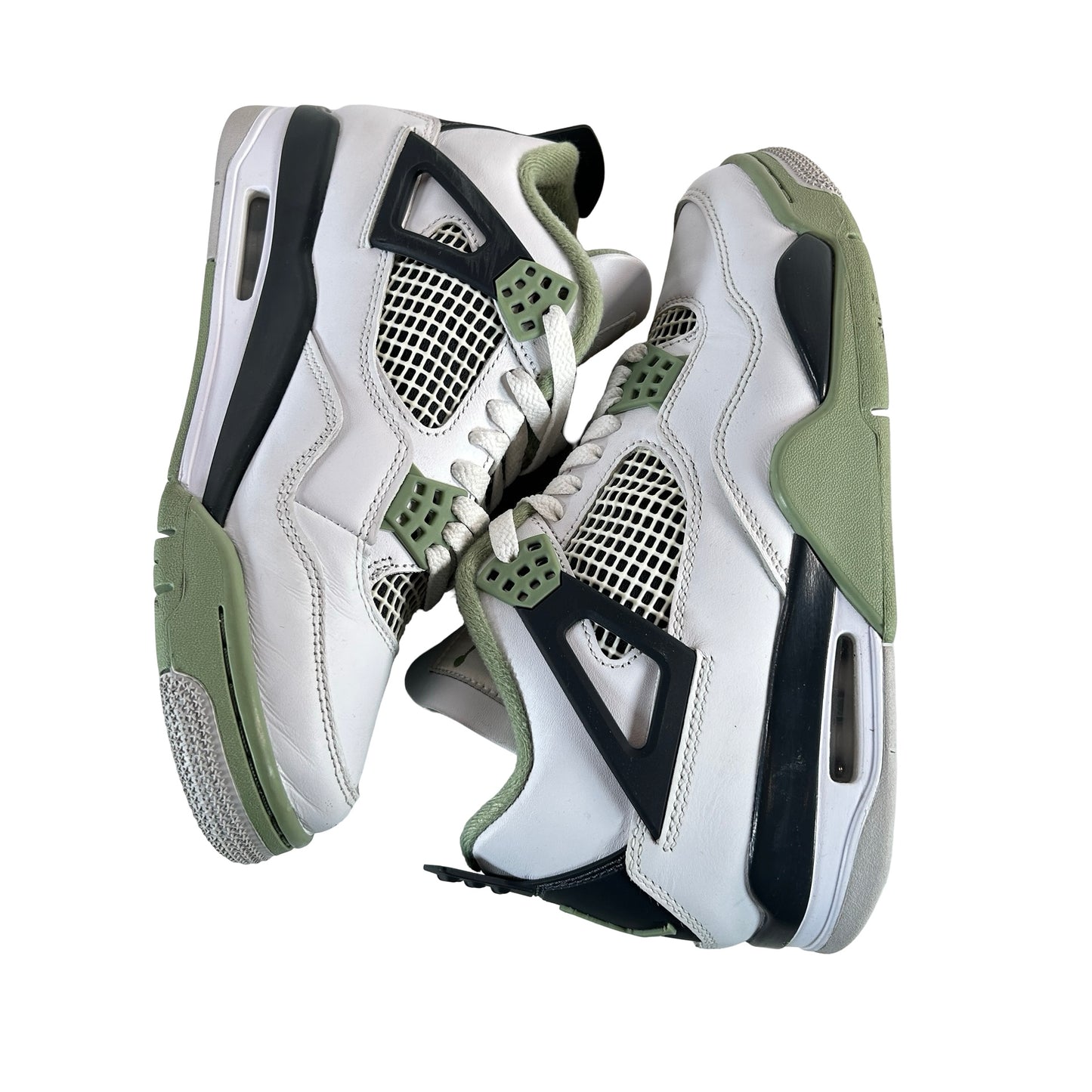 AQ9129 103 Jordan 4 Retro Seafoam (W) [USED] - 9 W (Used)