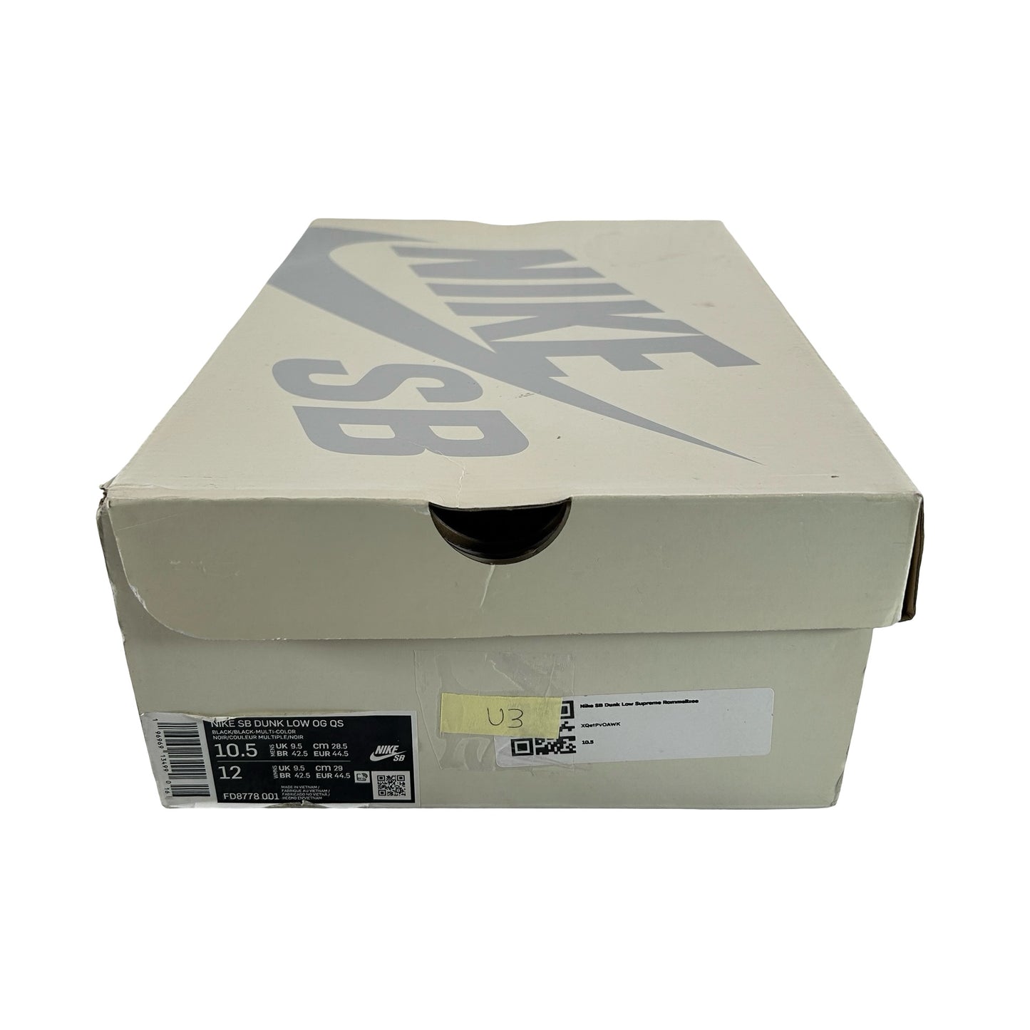 FD8778 001 Nike SB Dunk Low Supreme Rammellzee [USED] - 10.5 M (Used3)