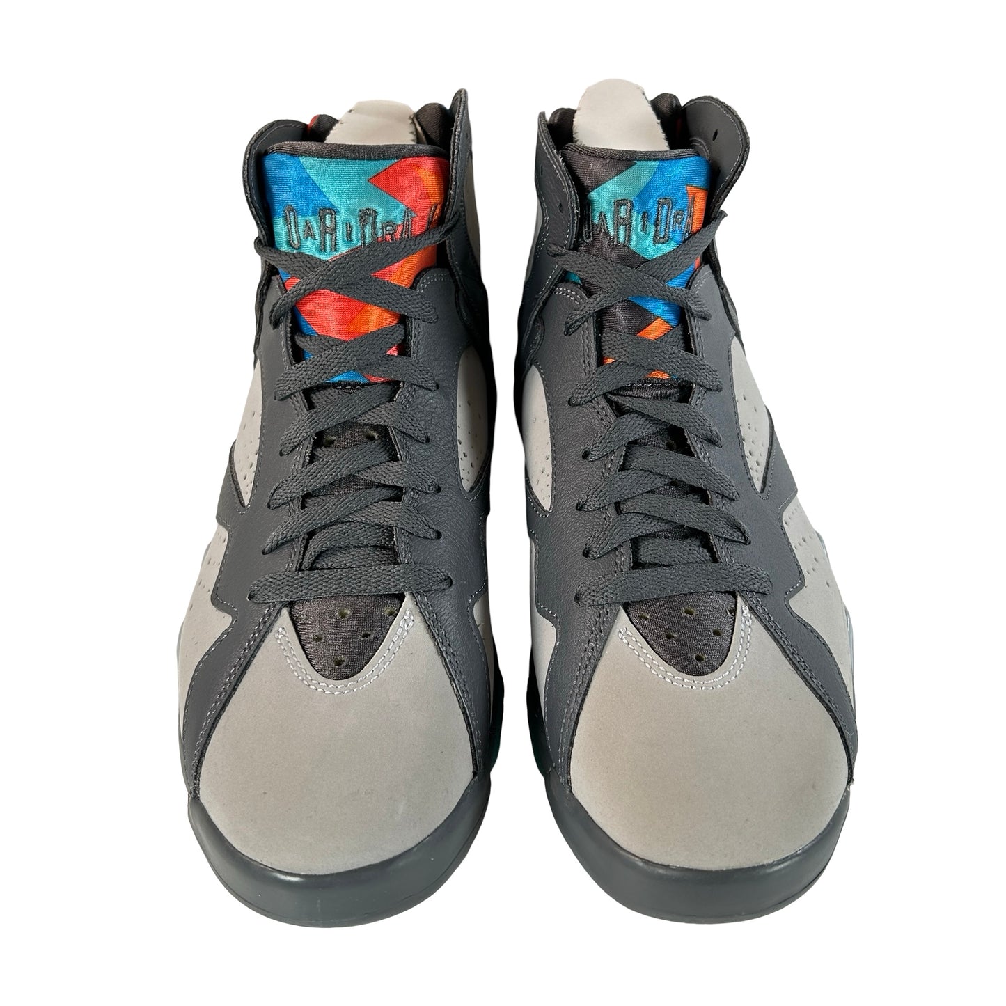 304775 016 Jordan 7 Retro Barcelona Days 2015 [CONDITIONAL] - 8.5 M (Yellowing) (Scratch on Left Shoe)