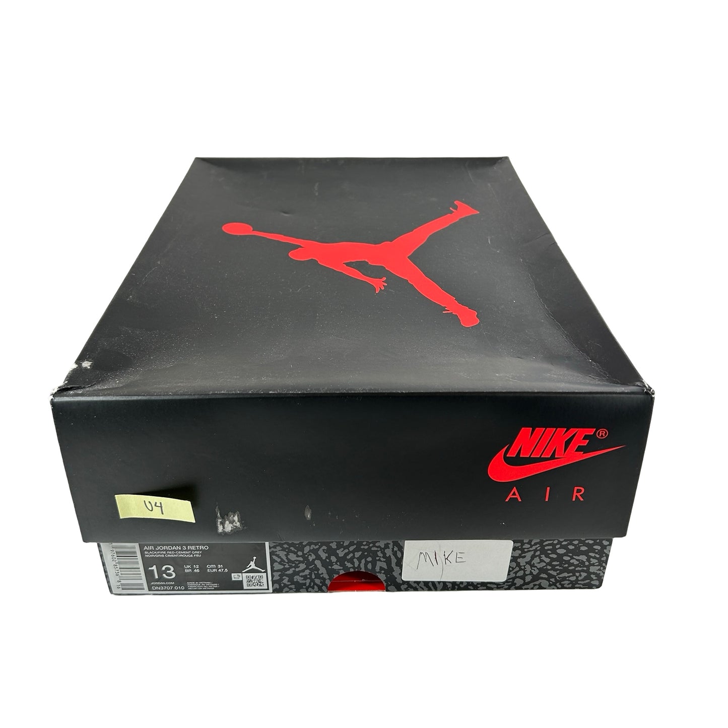 DN3707 010 Jordan 3 Retro OG Black Cement (2024) [USED] - 13 M (Used4)