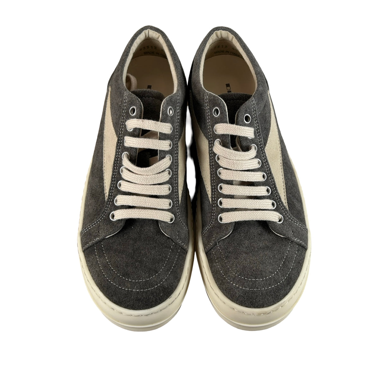 DU02D2803 MOLVS Rick Owens Vintage Low Sneaker Dust Milk [USED] - EU 40 (Used)