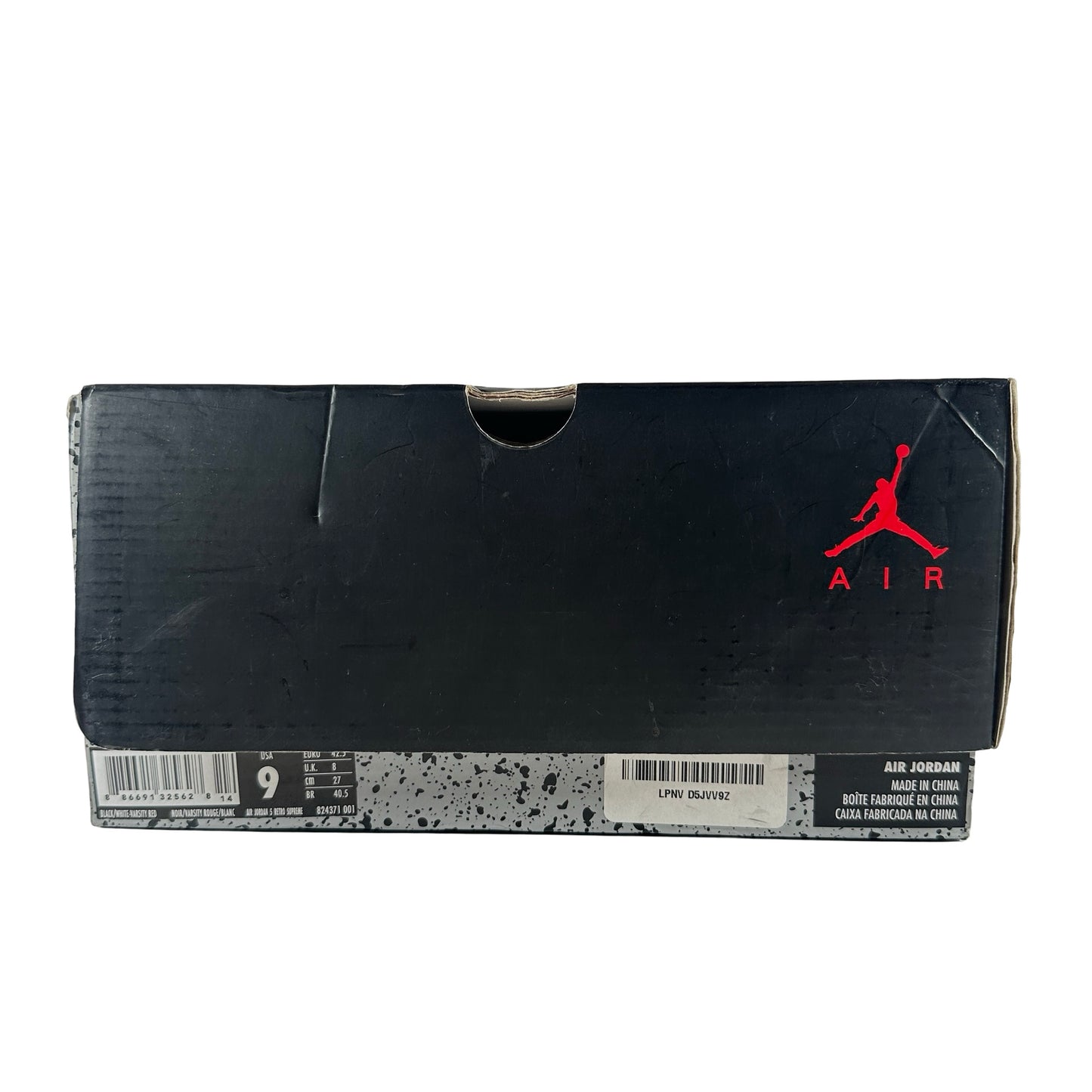 824371 001 Jordan 5 Retro Supreme Black [USED] - 9 M (Used)