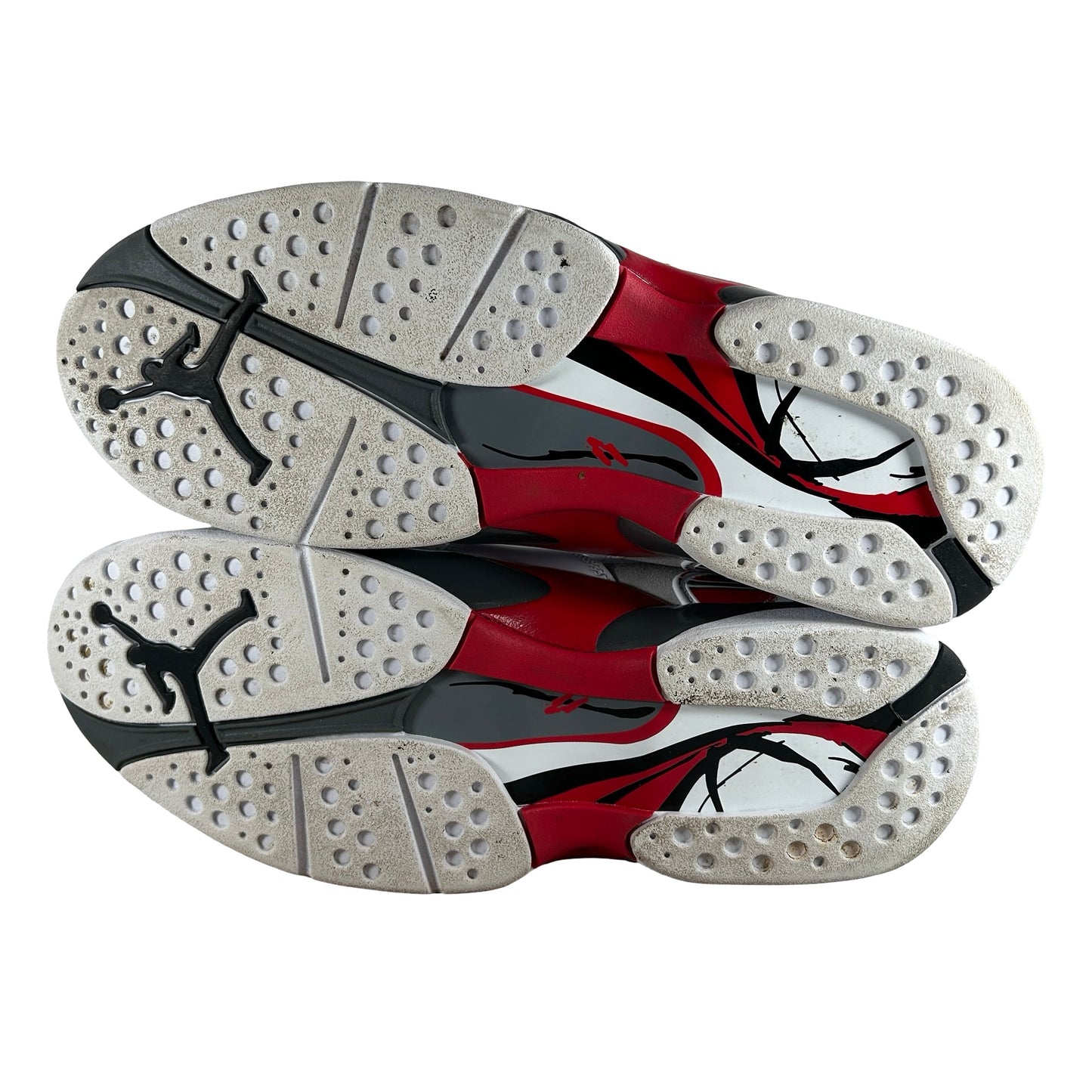 305381 100 Jordan 8 Retro White True Red (2025) [USED] - 11 M (Used)