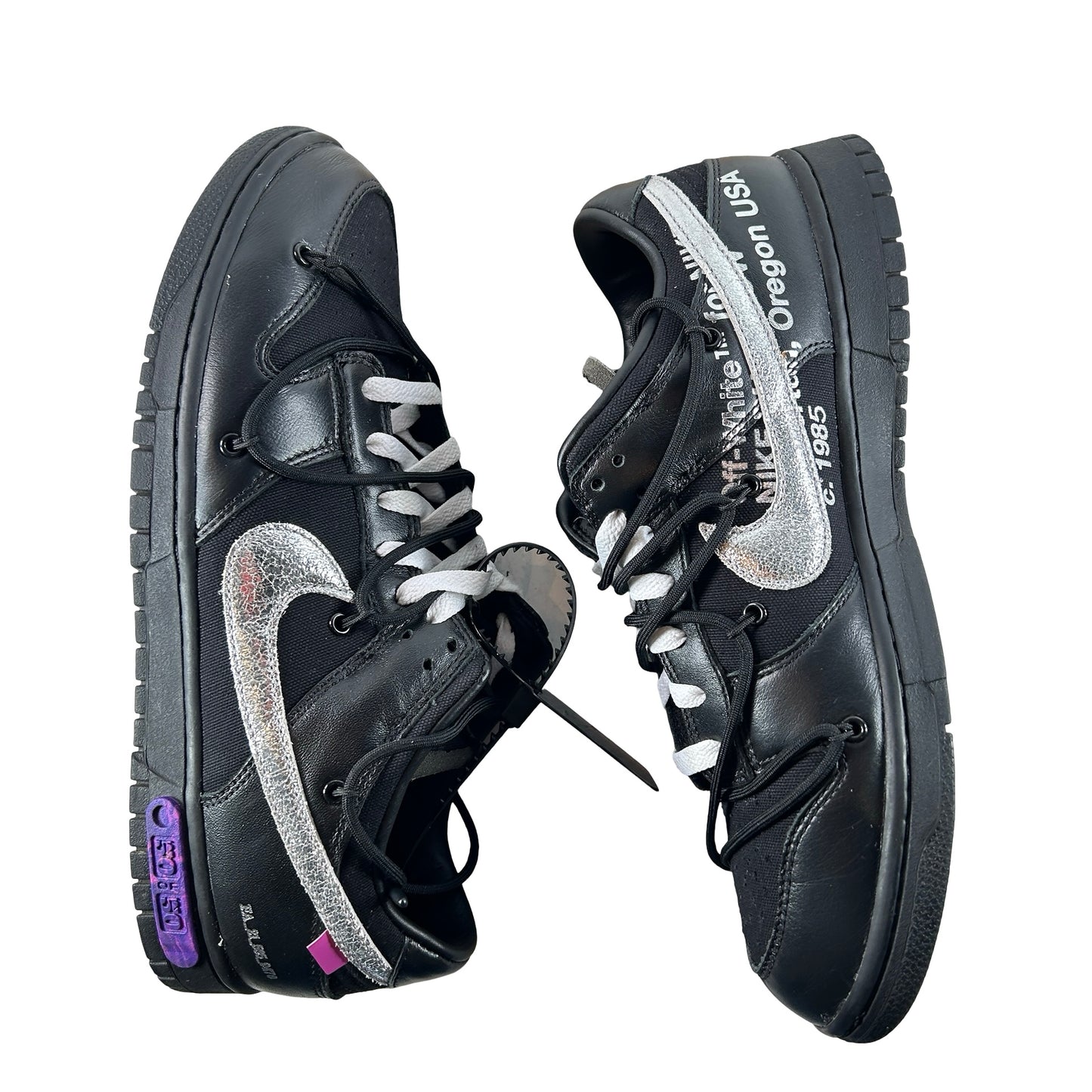 DM1602 001 Nike Dunk Low Off-White Lot 50 [USED] - 11.5 M (Used) (No Box)